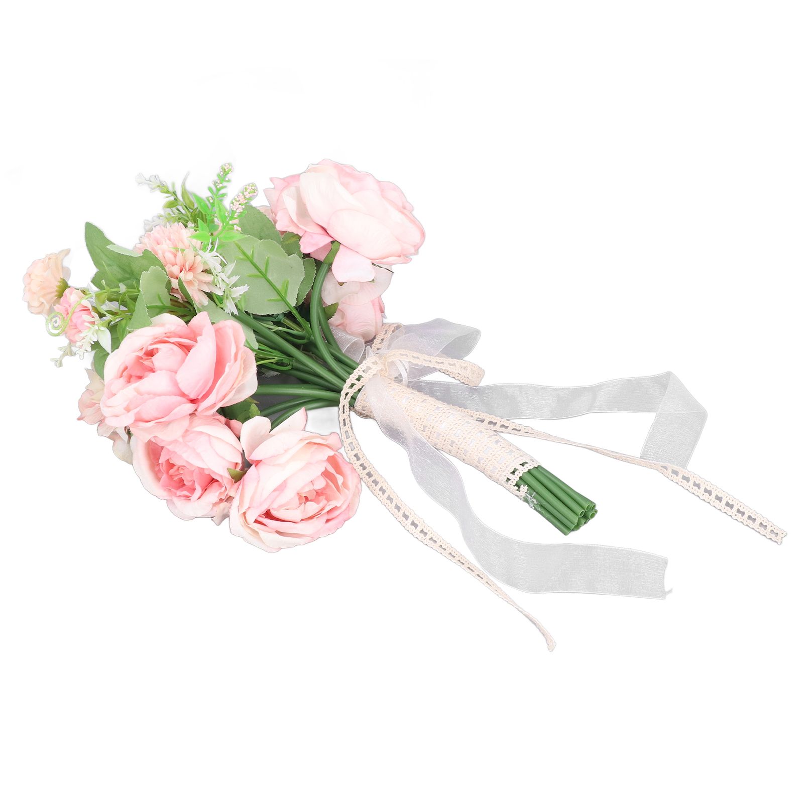 Wedding Bouquet Fake Rose Flower Holding Bunch for Decoration Photography Art view 5