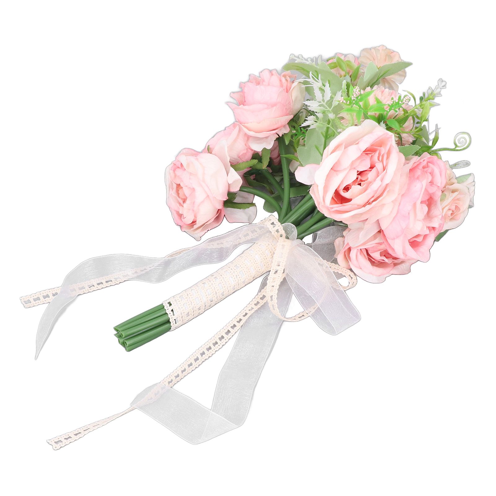 Wedding Bouquet Fake Rose Flower Holding Bunch for Decoration Photography Art view 6