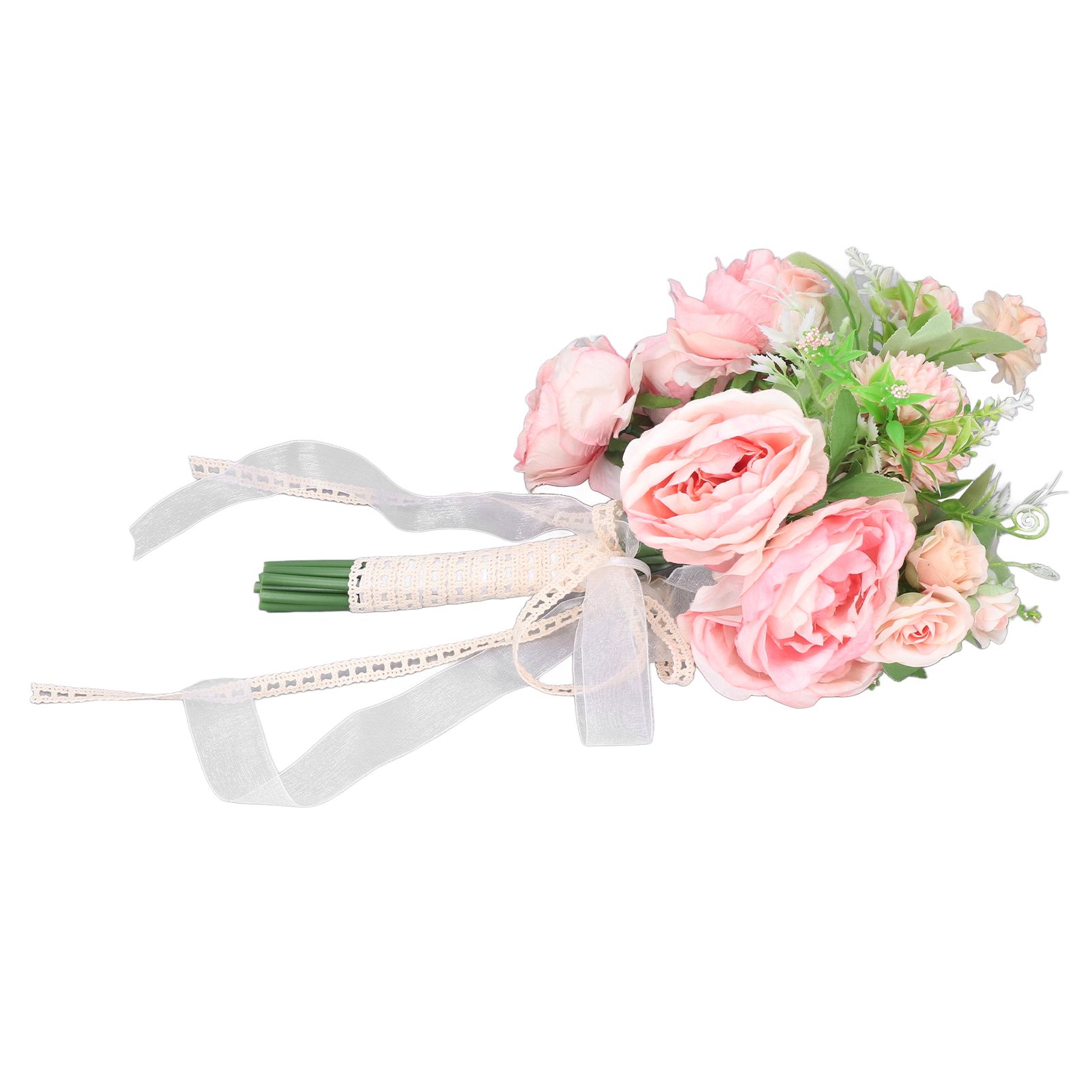 Wedding Bouquet Fake Rose Flower Holding Bunch for Decoration Photography Art view 7
