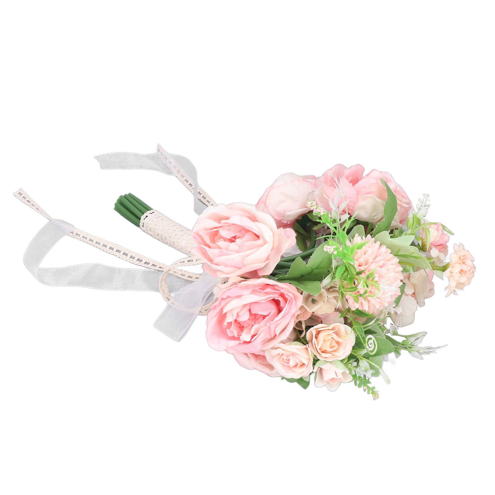 Wedding Bouquet Fake Rose Flower Holding Bunch for Decoration Photography Art view 8