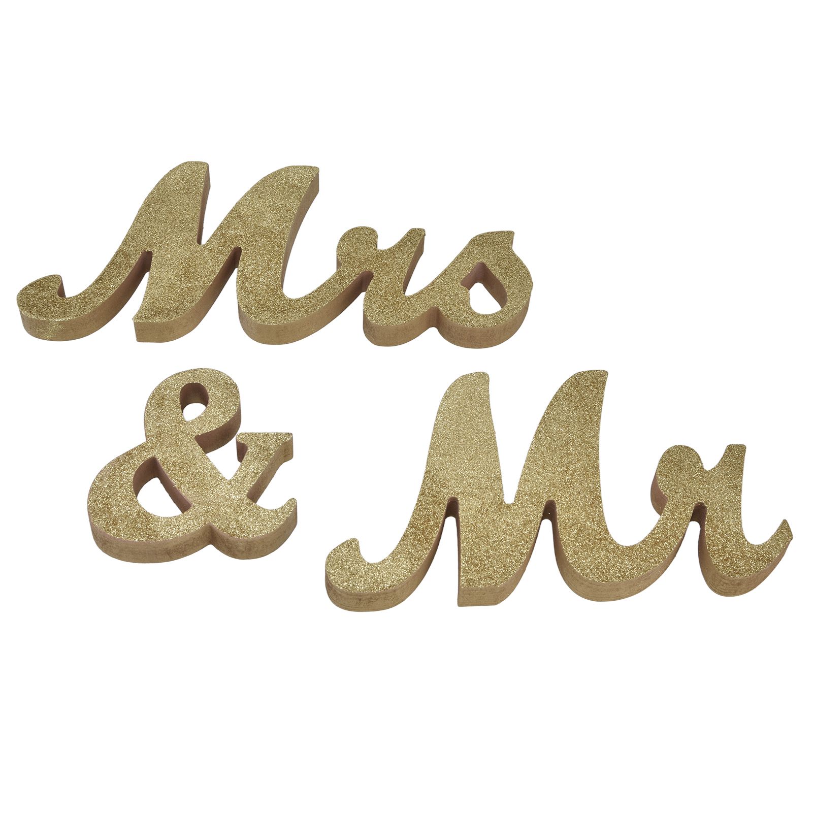 Mr Mrs Sign Wedding Table Decorations English Letter Ornament Props for view 3