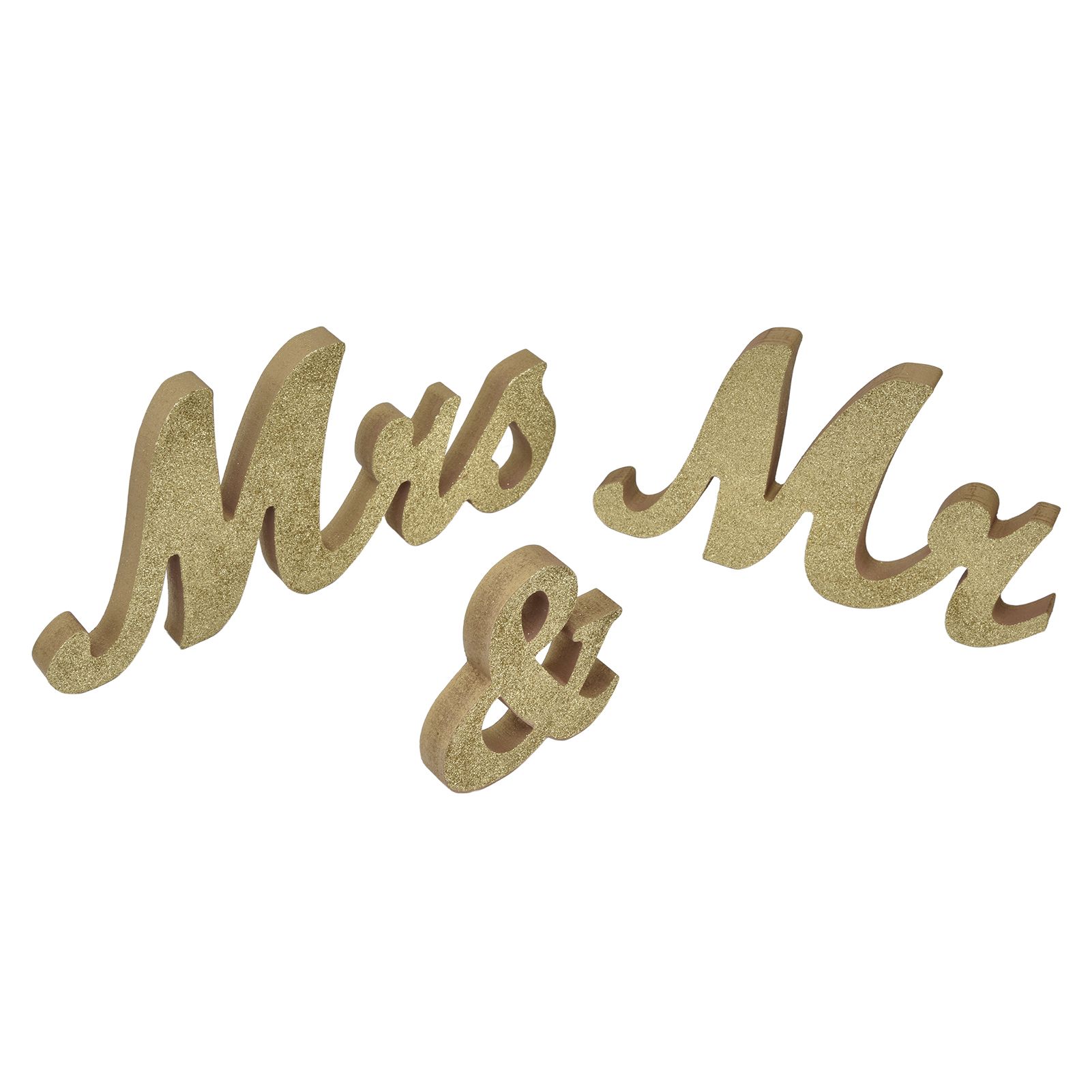 Mr Mrs Sign Wedding Table Decorations English Letter Ornament Props for view 4