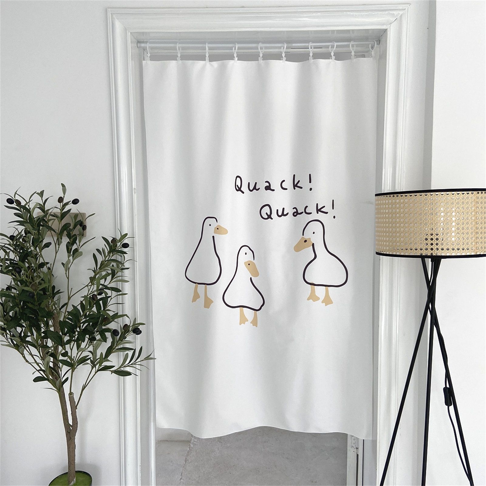 Door Curtain Cute Decorative Cartoon Doorway Divider Cloth for Bedroom Closet view 2