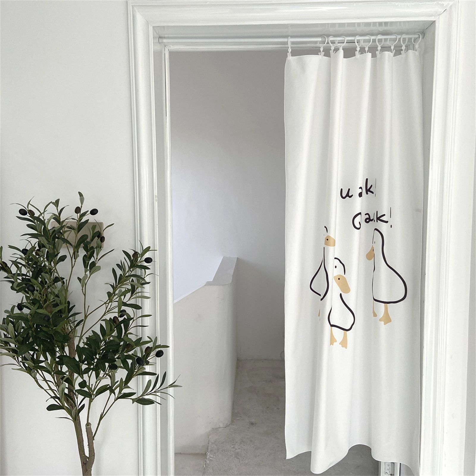 Door Curtain Cute Decorative Cartoon Doorway Divider Cloth for Bedroom Closet view 4
