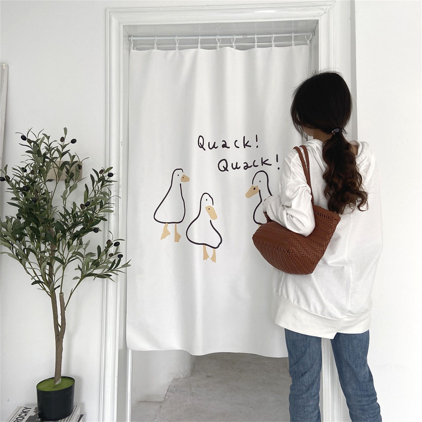 Door Curtain Cute Decorative Cartoon Doorway Divider Cloth for Bedroom Closet view 15