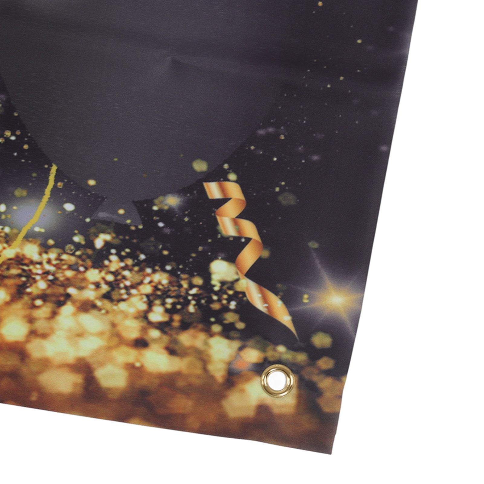 Happy 18th Birthday Backdrop Black Gold 180x99cm Reusable Happy Birthday view 13