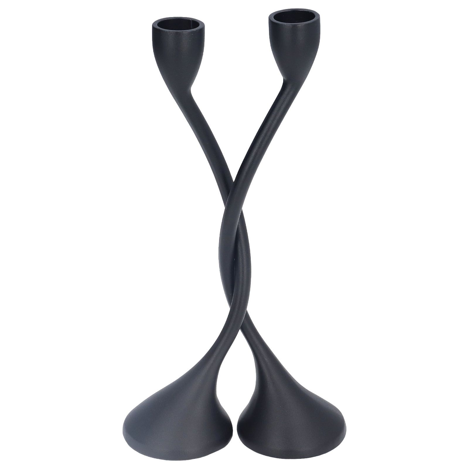 Candle Holder Zinc Alloy High Foot European Style Romantic Simple Retro Black view 5