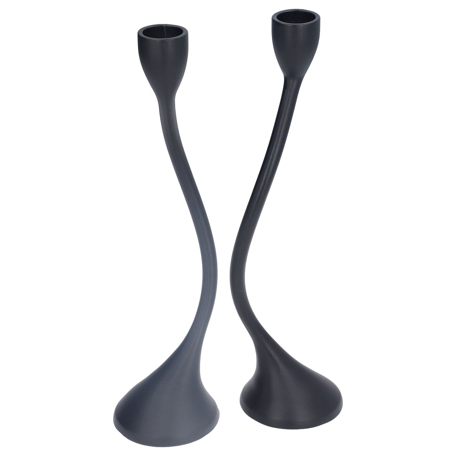 Candle Holder Zinc Alloy High Foot European Style Romantic Simple Retro Black view 9