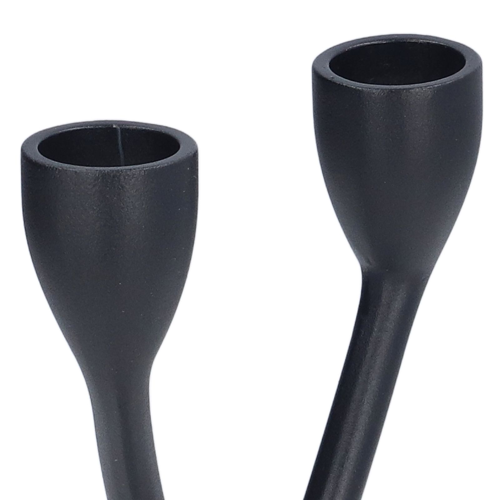 Candle Holder Zinc Alloy High Foot European Style Romantic Simple Retro Black view 13