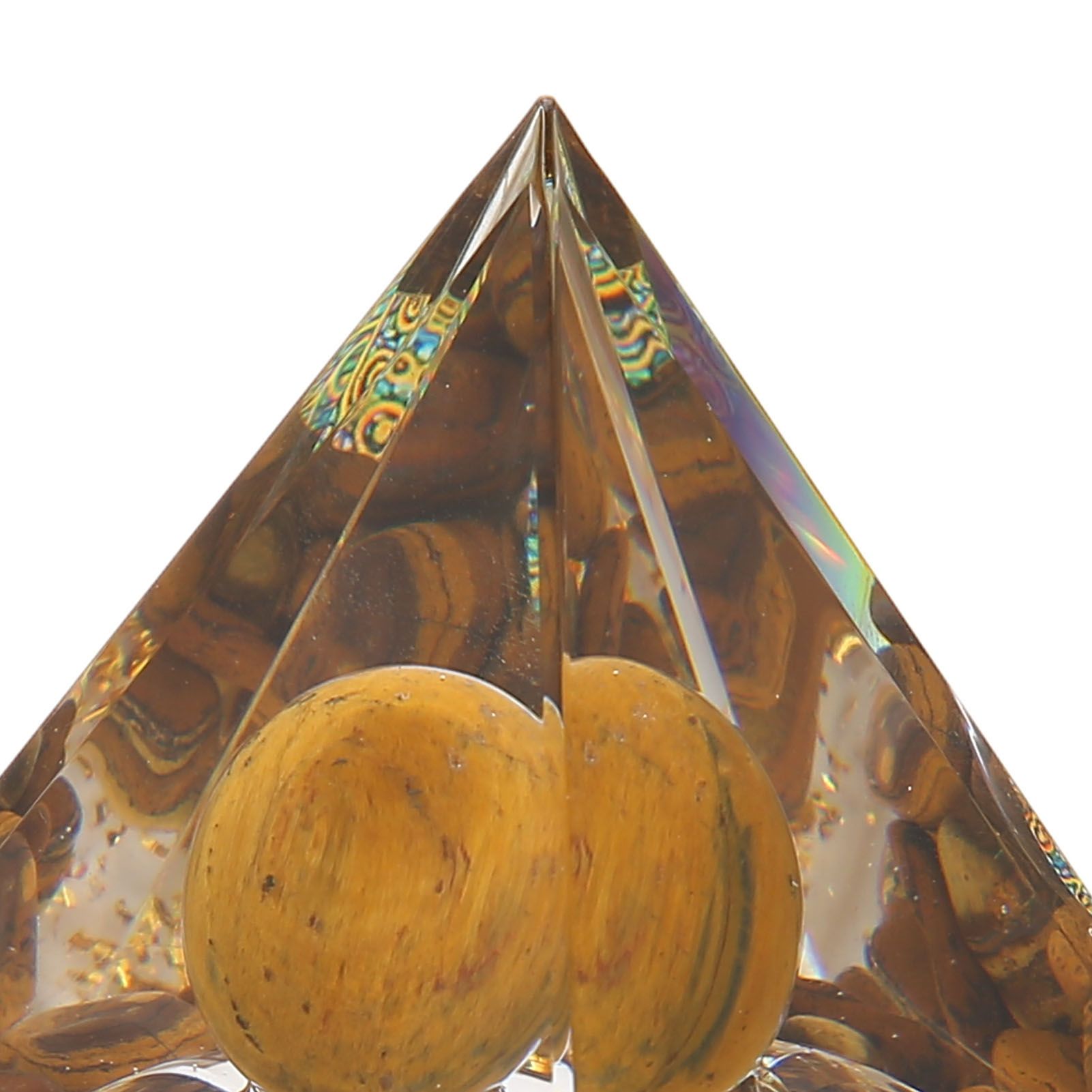 Pyramid Ornament Natural Gravel Triangular Lucky Improving Mood Pyramid view 15