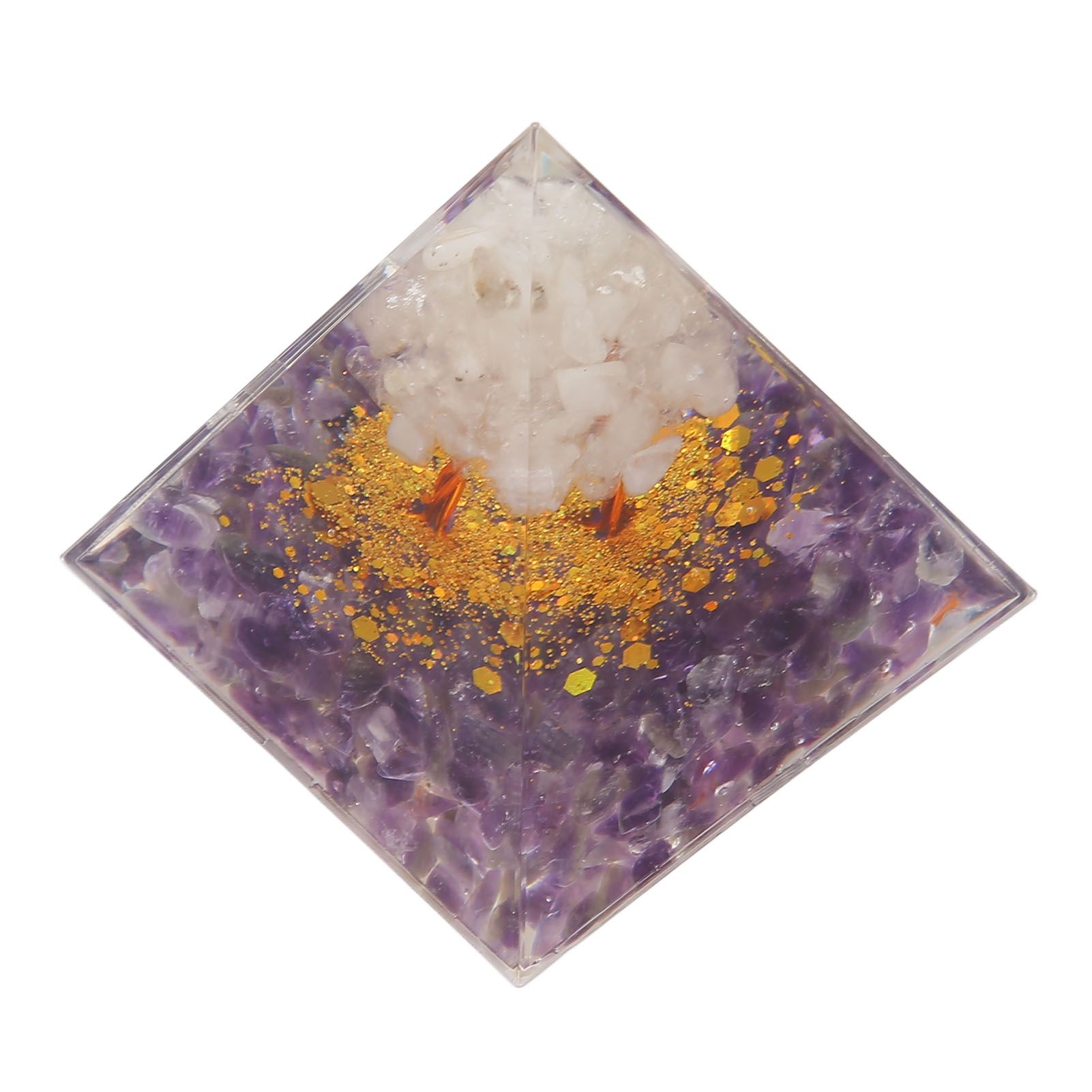 Pyramid Epoxy Ornament Good Durability Exquisite Workmanship Gravel Pyramid view 5