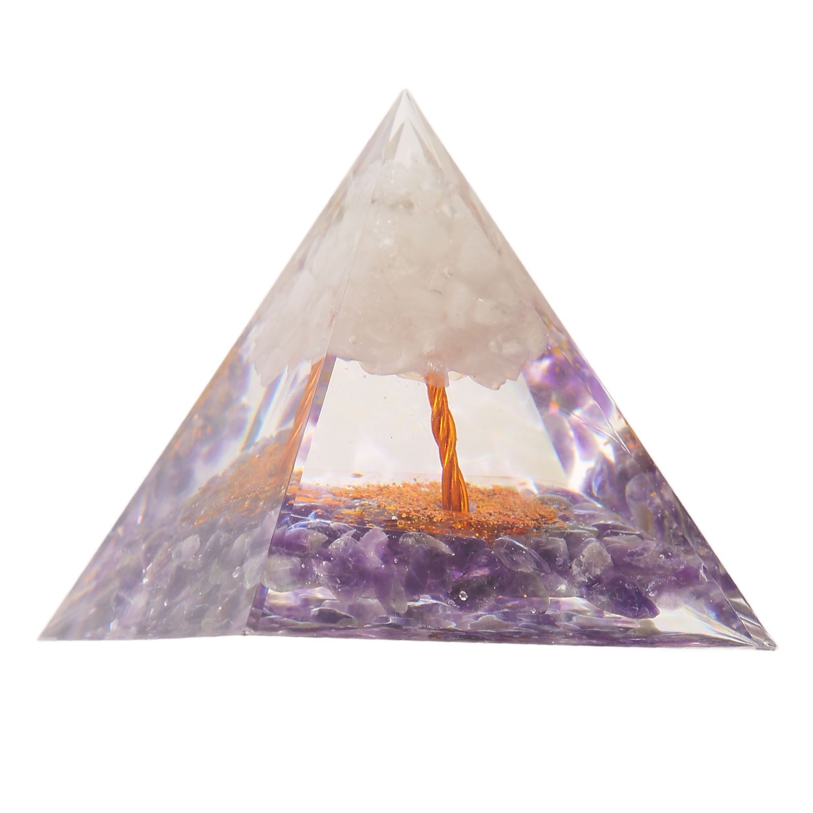 Pyramid Epoxy Ornament Good Durability Exquisite Workmanship Gravel Pyramid view 6