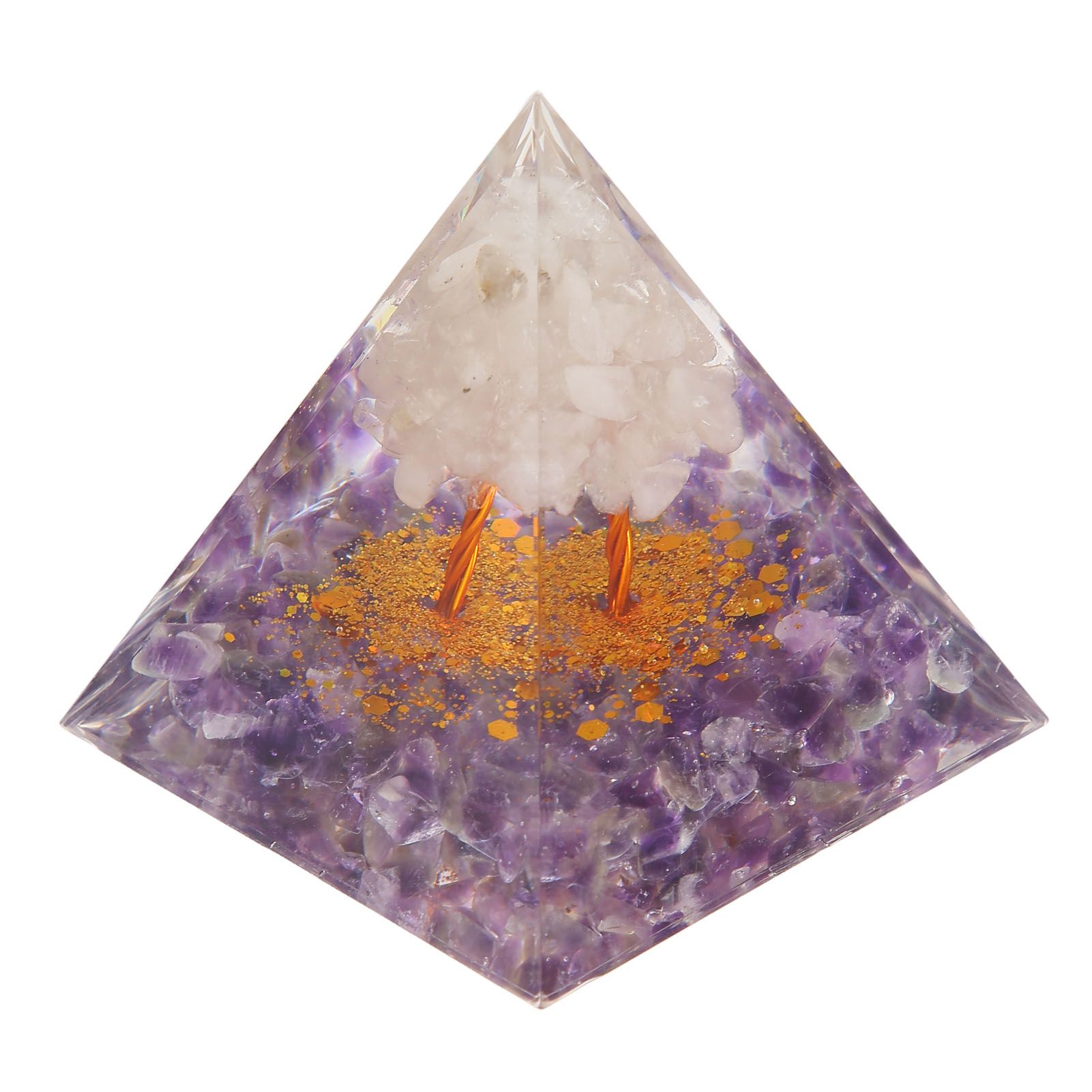 Pyramid Epoxy Ornament Good Durability Exquisite Workmanship Gravel Pyramid view 7