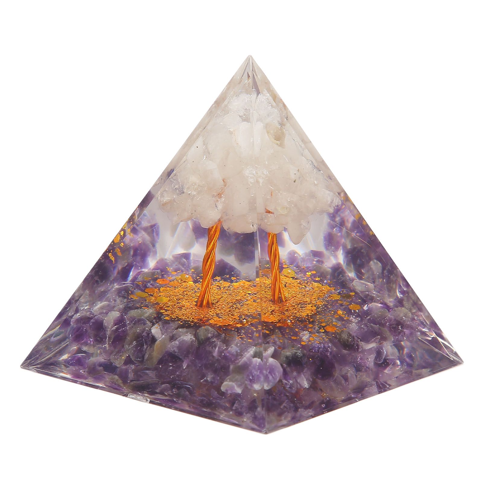 Pyramid Epoxy Ornament Good Durability Exquisite Workmanship Gravel Pyramid view 8