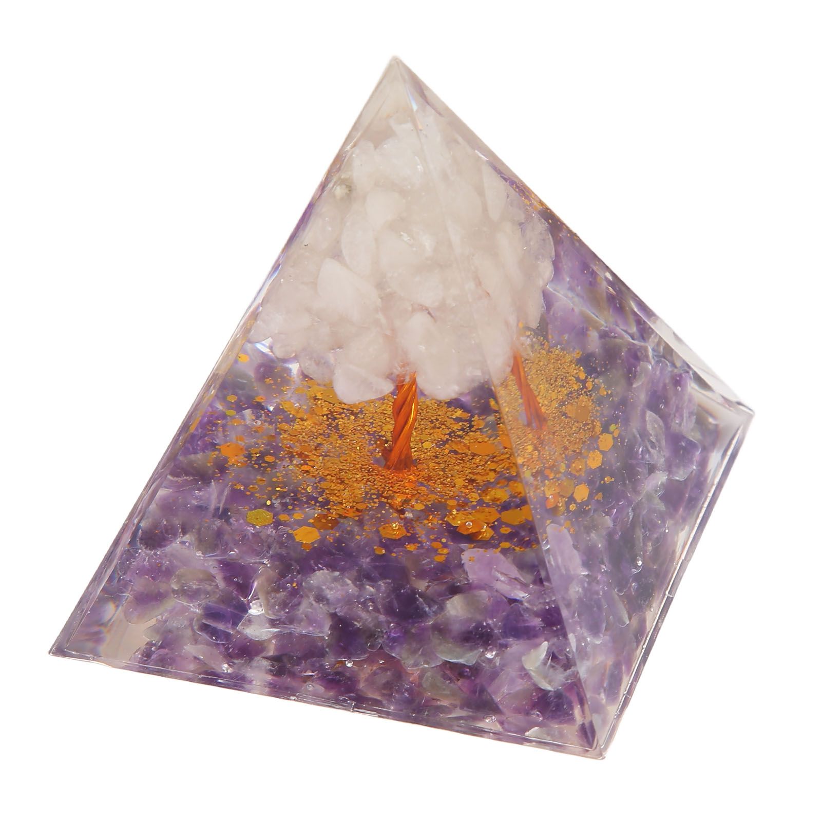 Pyramid Epoxy Ornament Good Durability Exquisite Workmanship Gravel Pyramid view 9