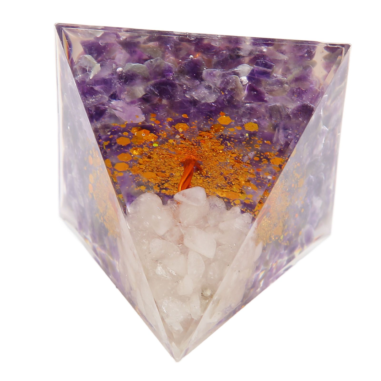 Pyramid Epoxy Ornament Good Durability Exquisite Workmanship Gravel Pyramid view 10