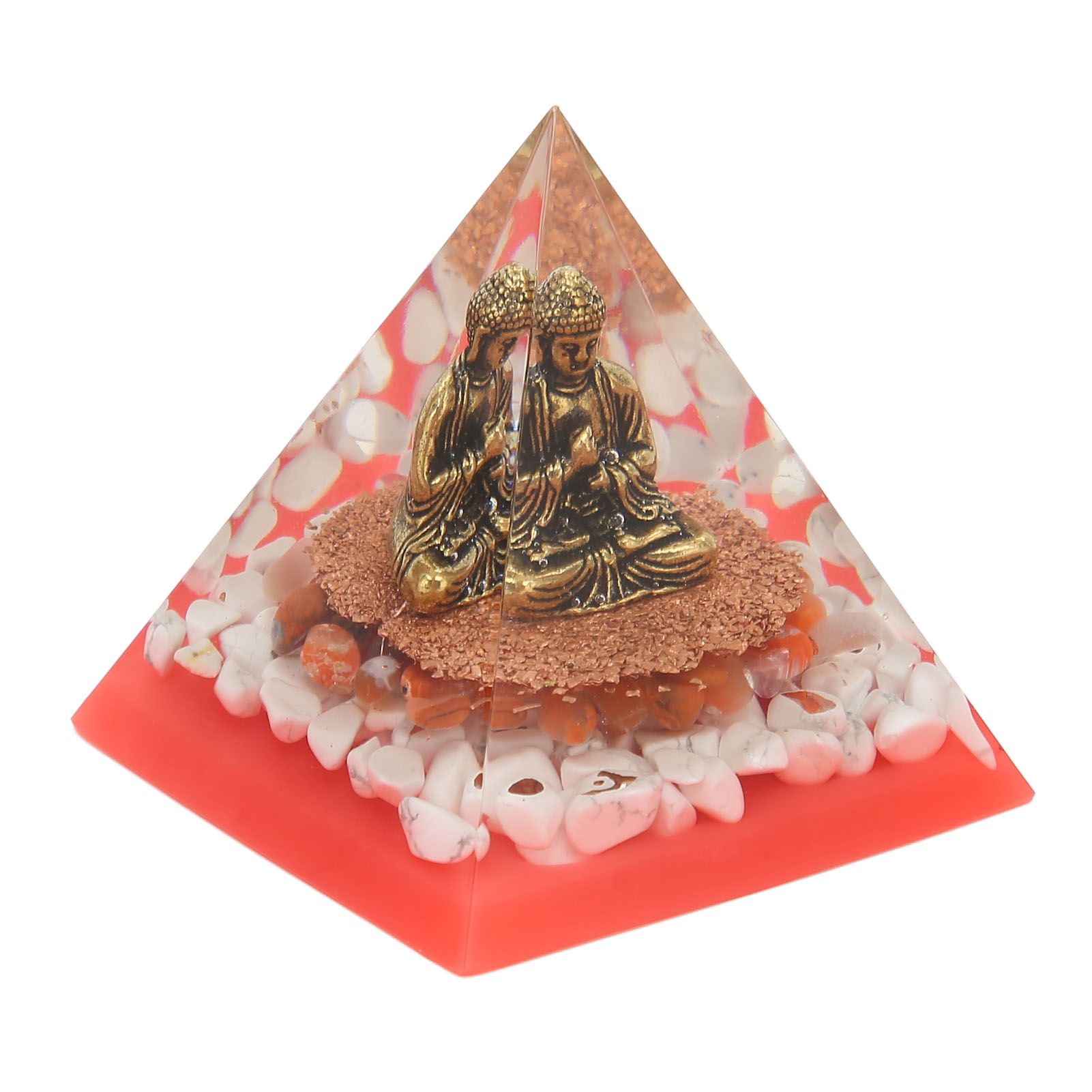 Crystal Pyramid Buddha Epoxy Energy Stone Handicraft for Household Decoration view 9