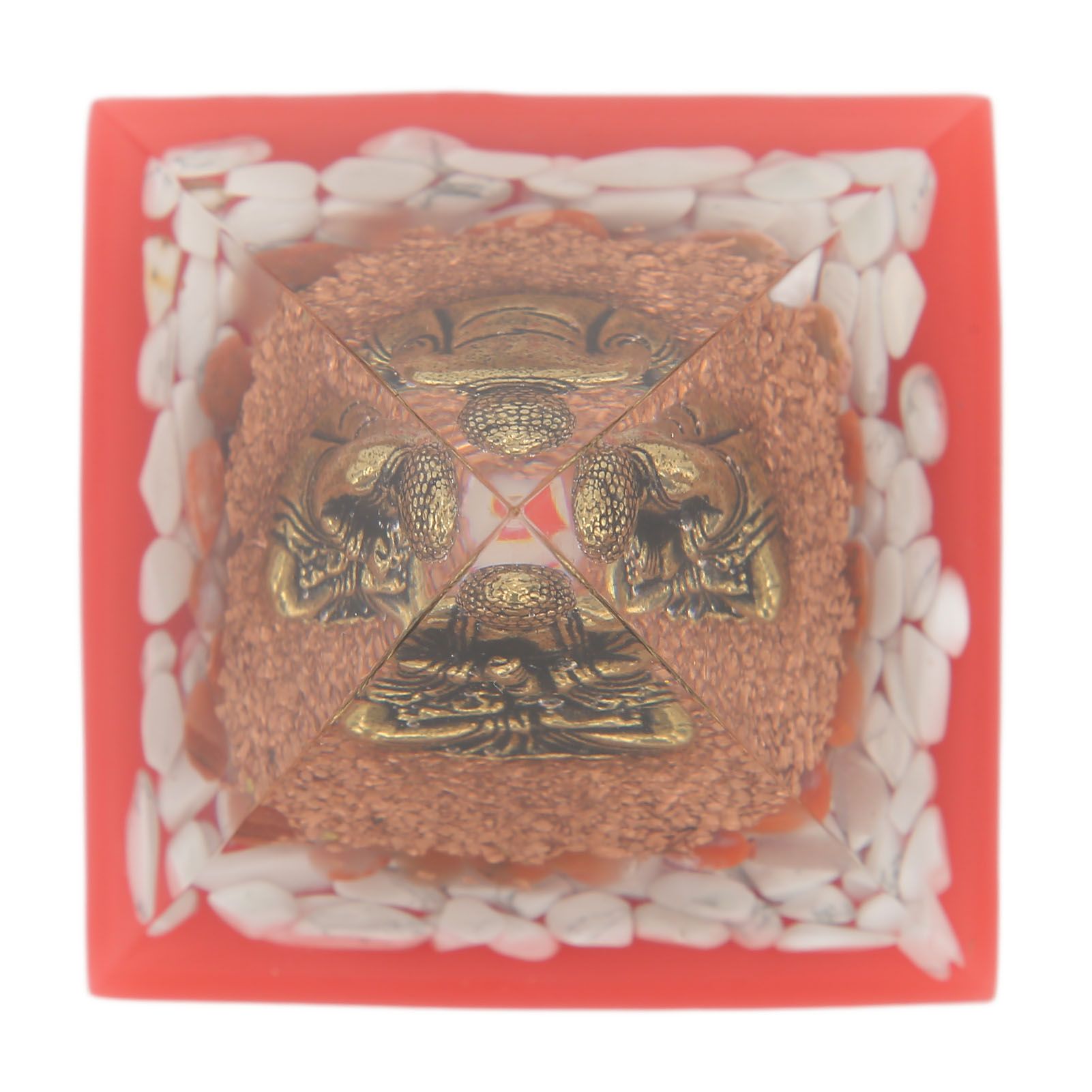 Crystal Pyramid Buddha Epoxy Energy Stone Handicraft for Household Decoration view 15