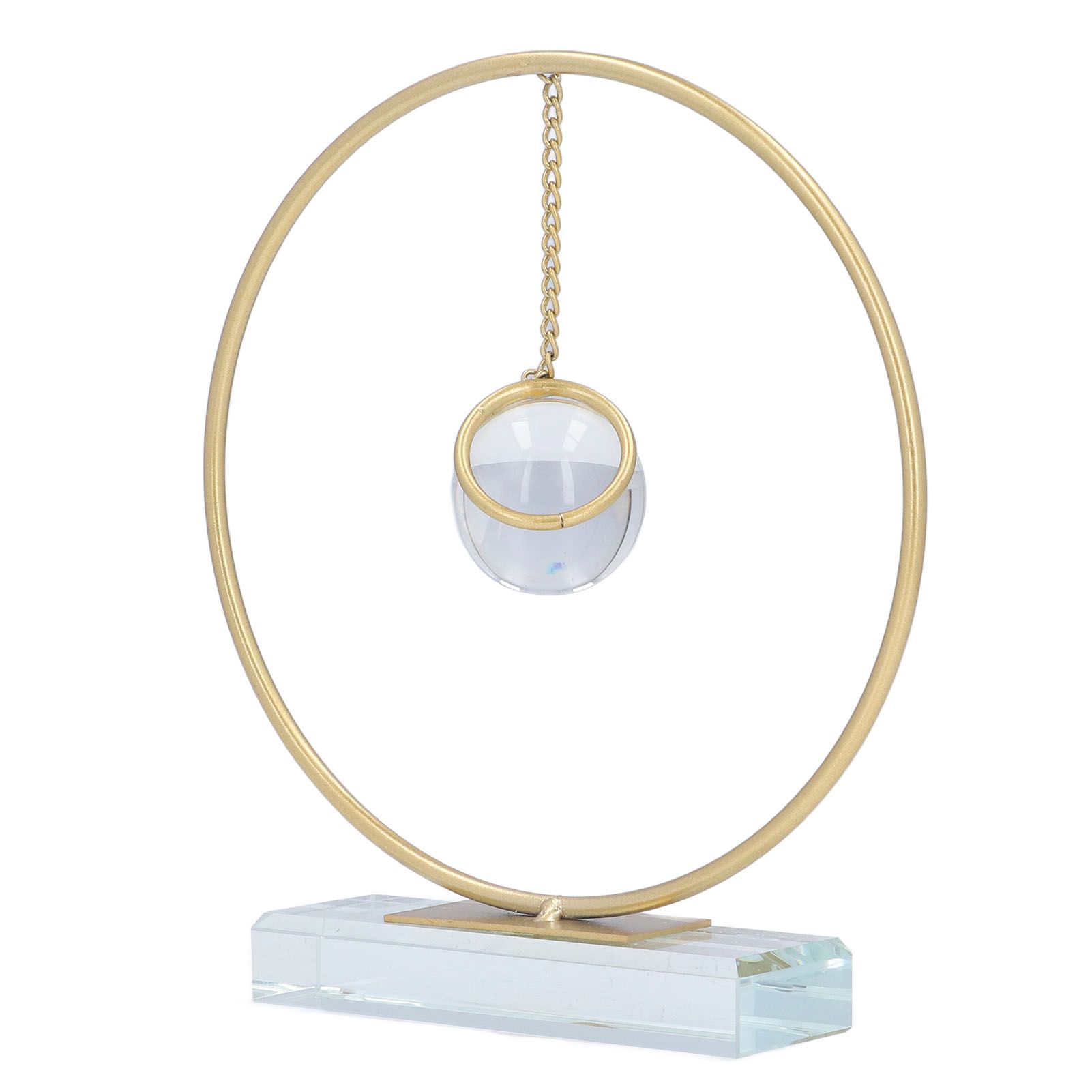 Crystal Ball Ornament Modern Simple Abstract Style Add Vitality Safe Durable view 5