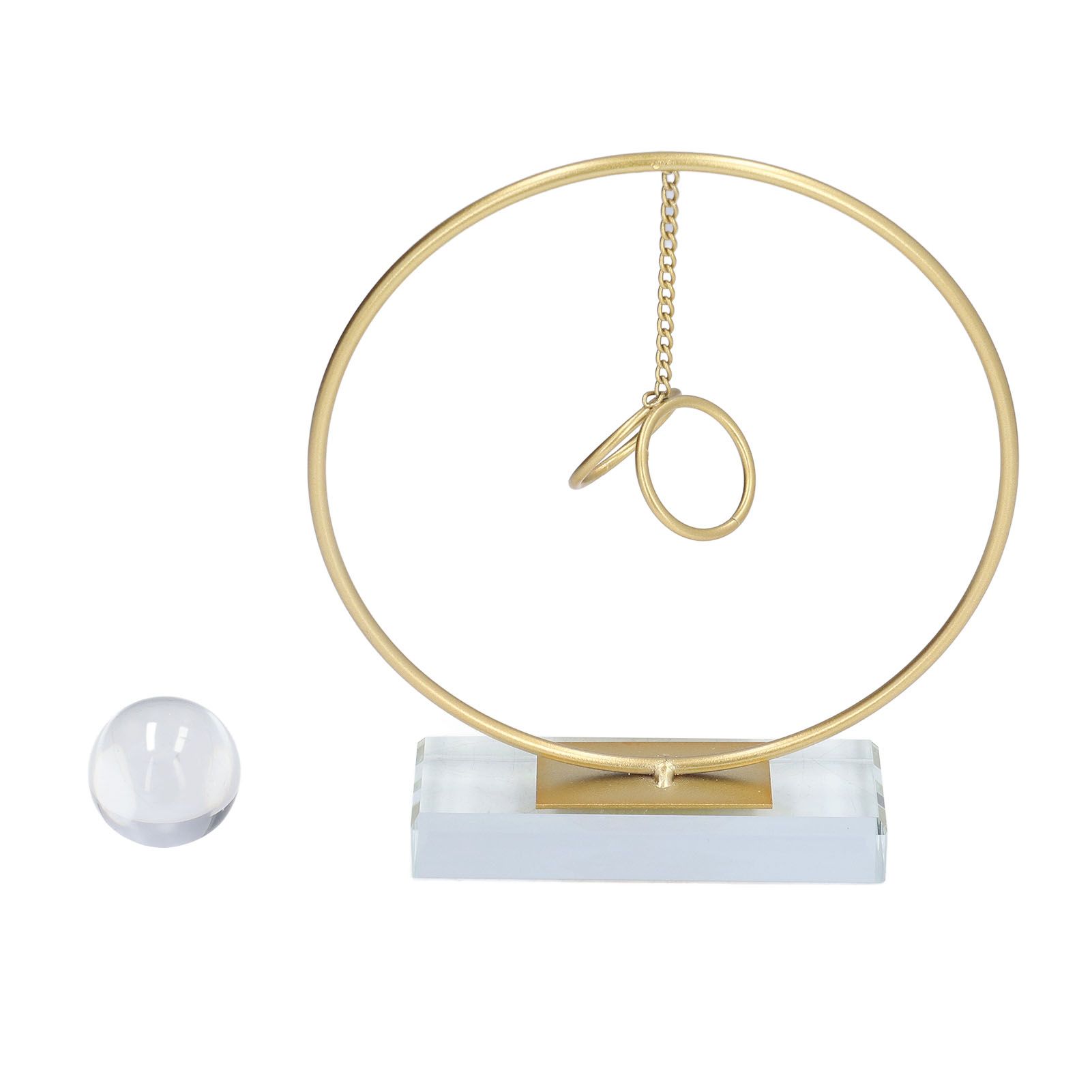Crystal Ball Ornament Modern Simple Abstract Style Add Vitality Safe Durable view 9
