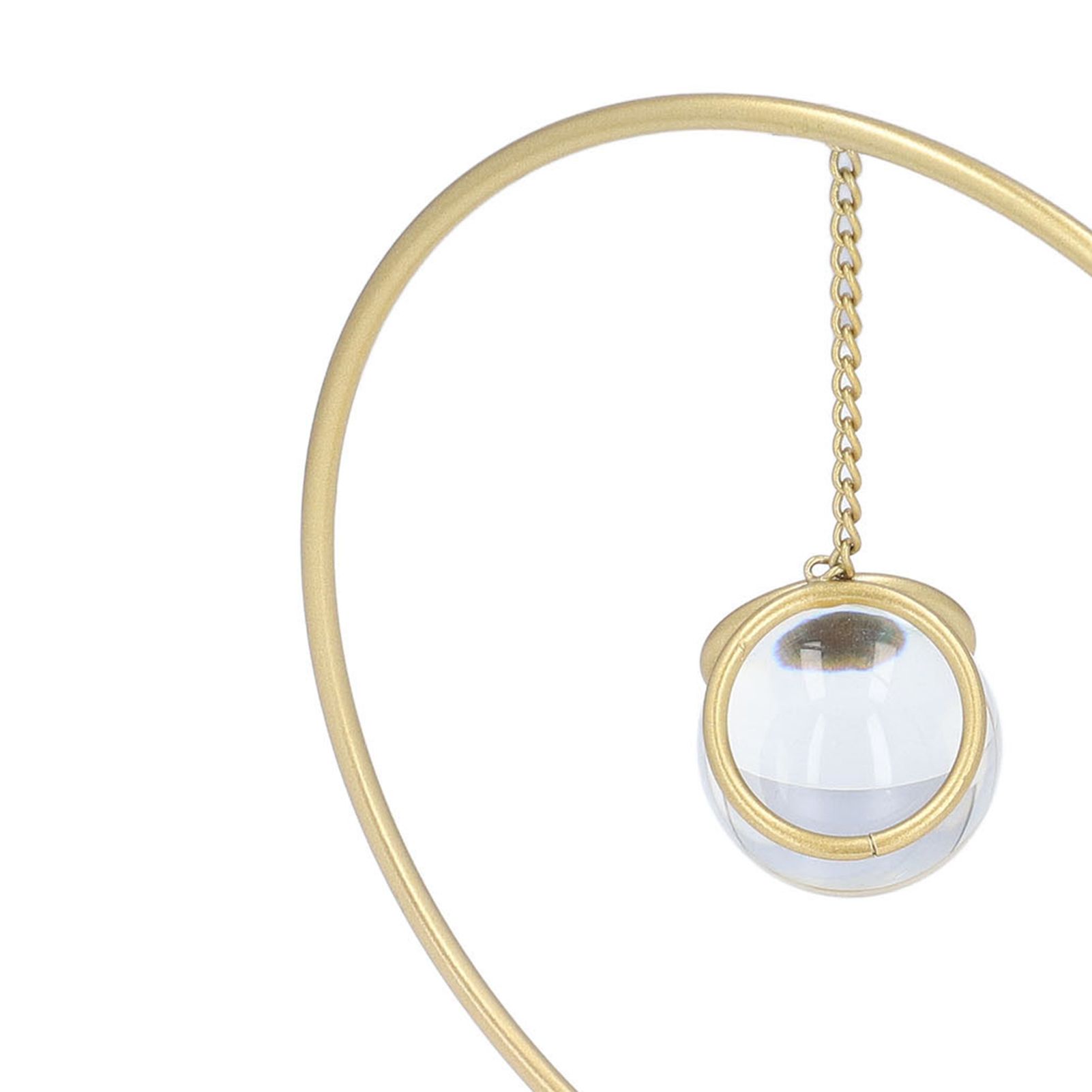 Crystal Ball Ornament Modern Simple Abstract Style Add Vitality Safe Durable view 13
