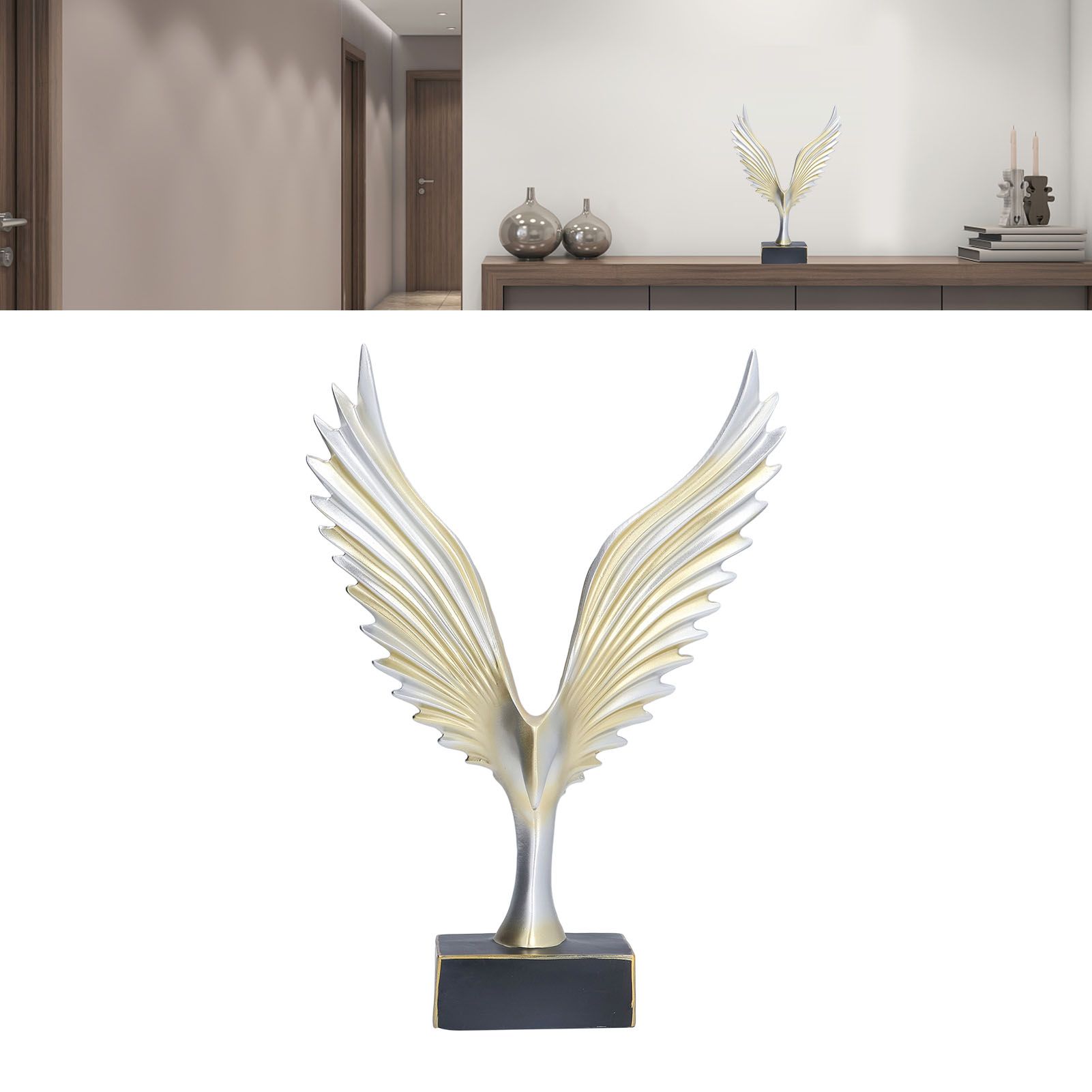Nordic Wing Statue Resin Sculpture Statue Ornaments Modern Living Room view 11