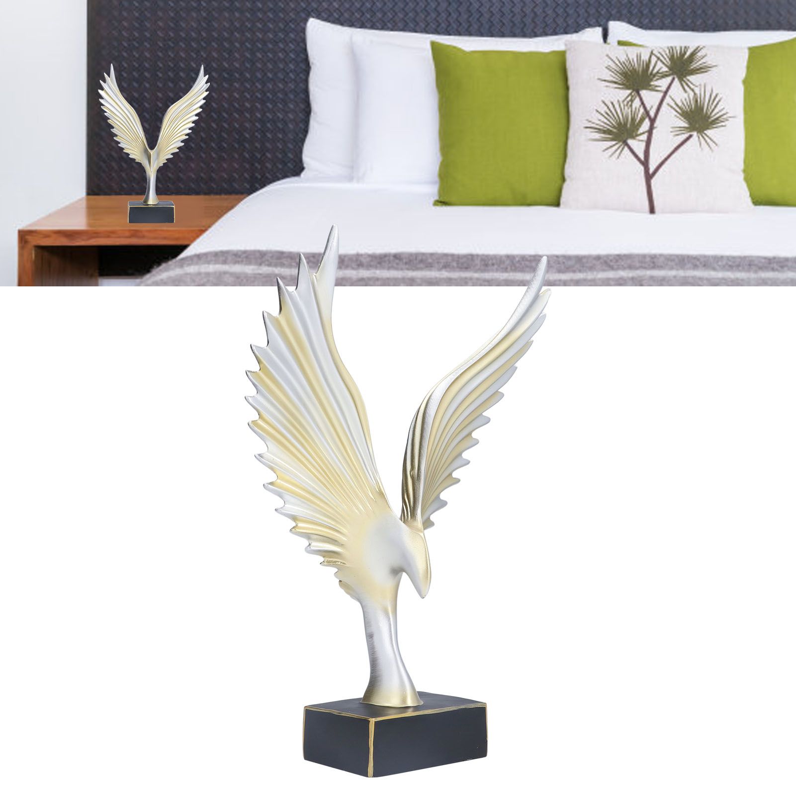 Nordic Wing Statue Resin Sculpture Statue Ornaments Modern Living Room view 12