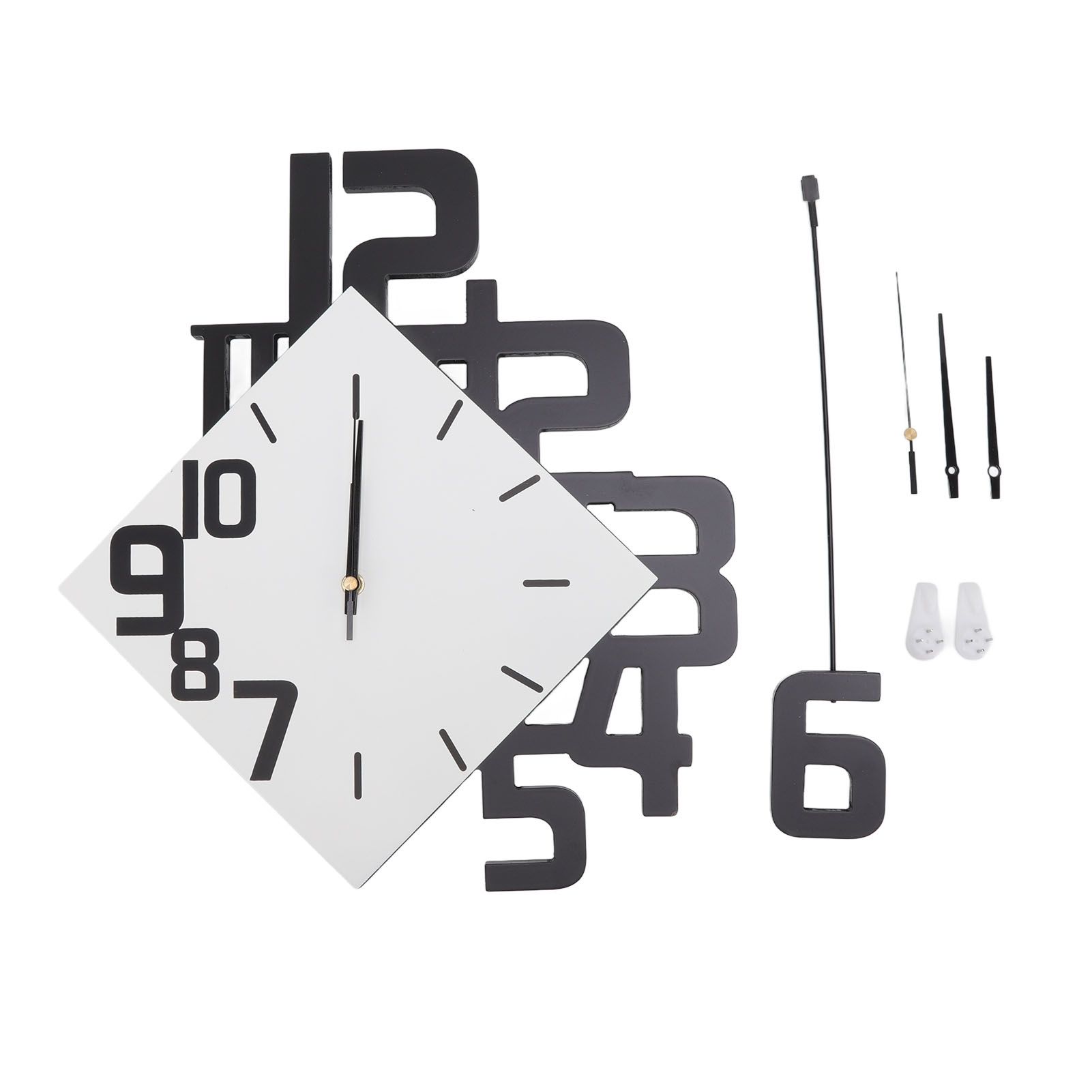 Frameless Pendulum Wall Clocks Number Decoration DIY Assembly Modern Wall — image 1