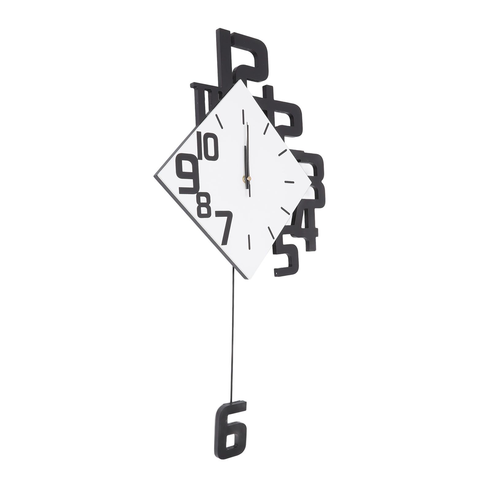 Frameless Pendulum Wall Clocks Number Decoration DIY Assembly Modern Wall view 4