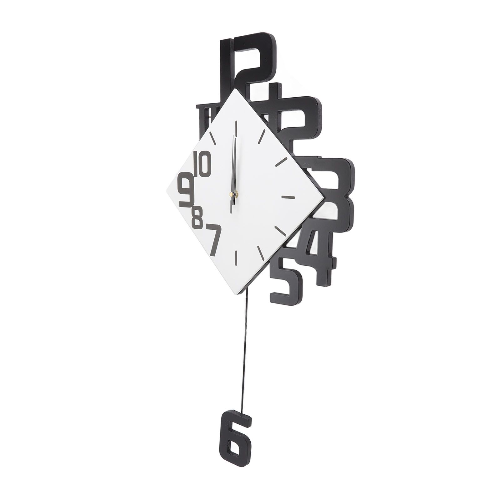 Frameless Pendulum Wall Clocks Number Decoration DIY Assembly Modern Wall view 6