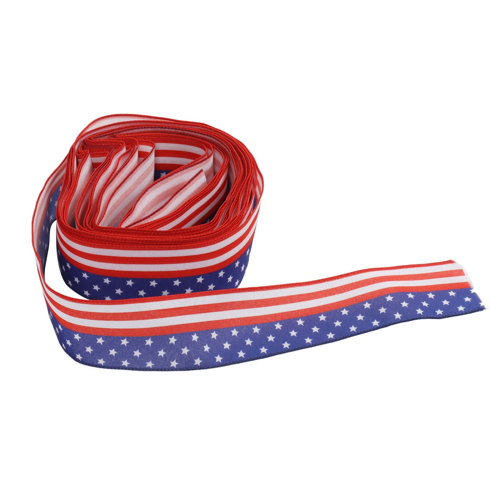 Patriotic Ribbon 6.5cm Width 10m Length 4th of July Independence Day for