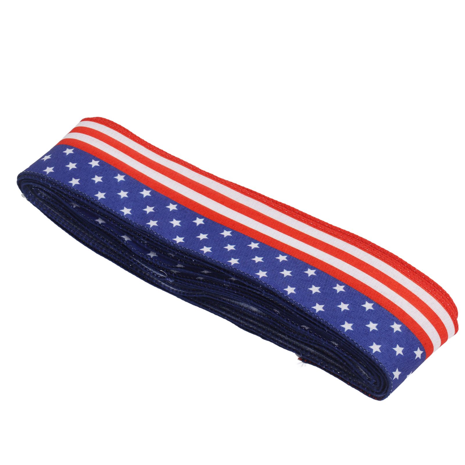 Patriotic Ribbon 6.5cm Width 10m Length 4th of July Independence Day for view 3