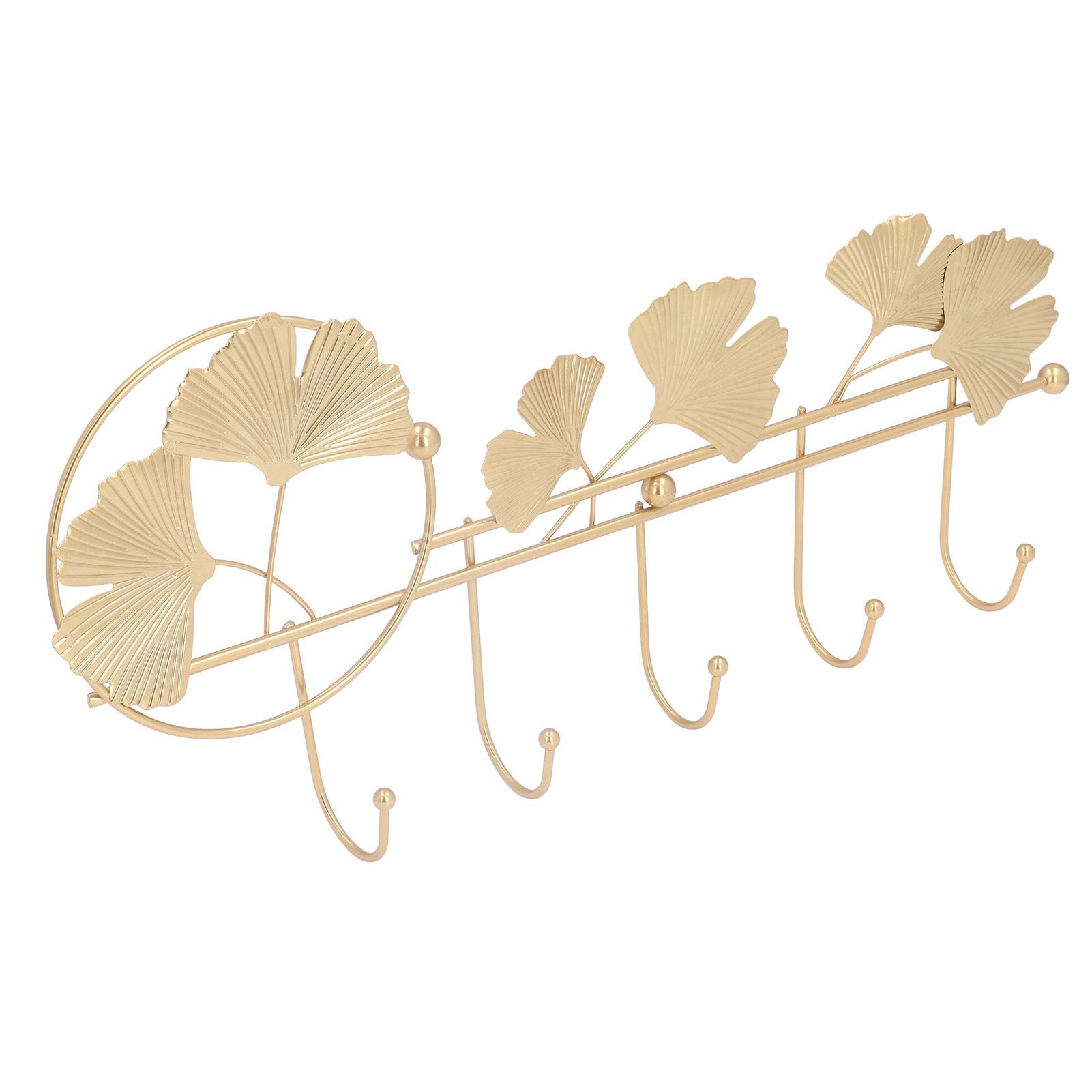 Wall Coat Rack Ginkgo Leaf Design Simple Elegant Style Wide Application Wall view 3