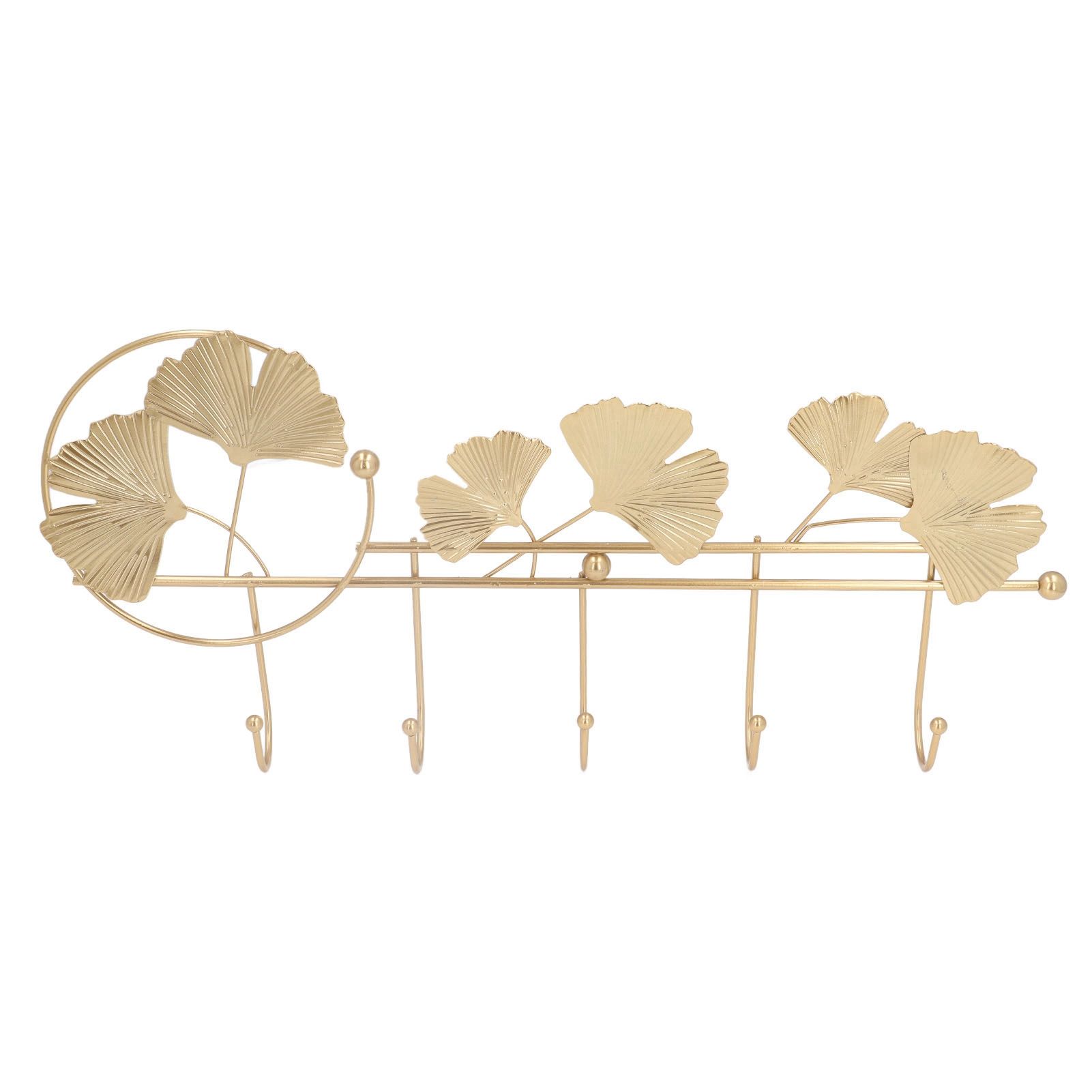 Wall Coat Rack Ginkgo Leaf Design Simple Elegant Style Wide Application Wall view 7