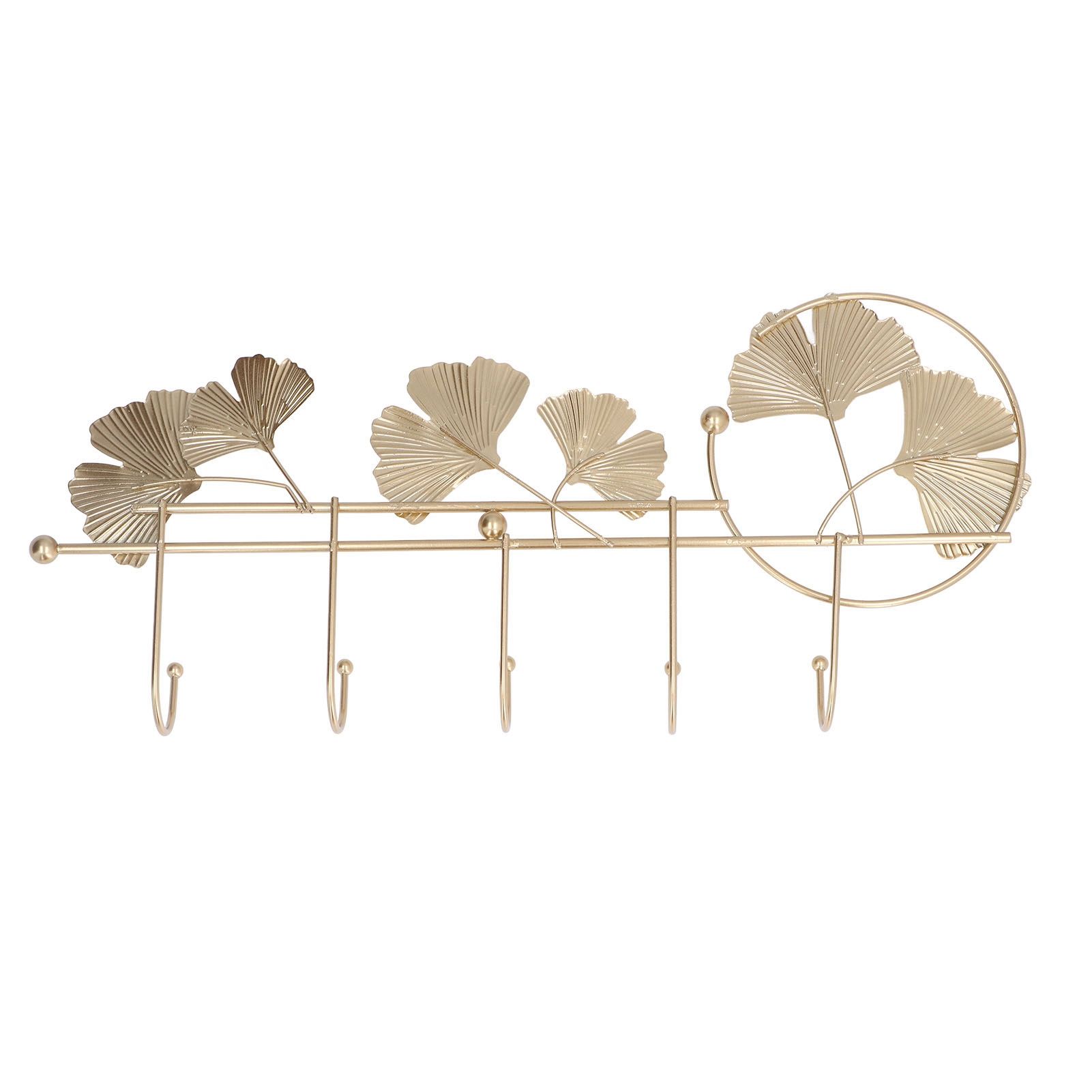 Wall Coat Rack Ginkgo Leaf Design Simple Elegant Style Wide Application Wall view 8