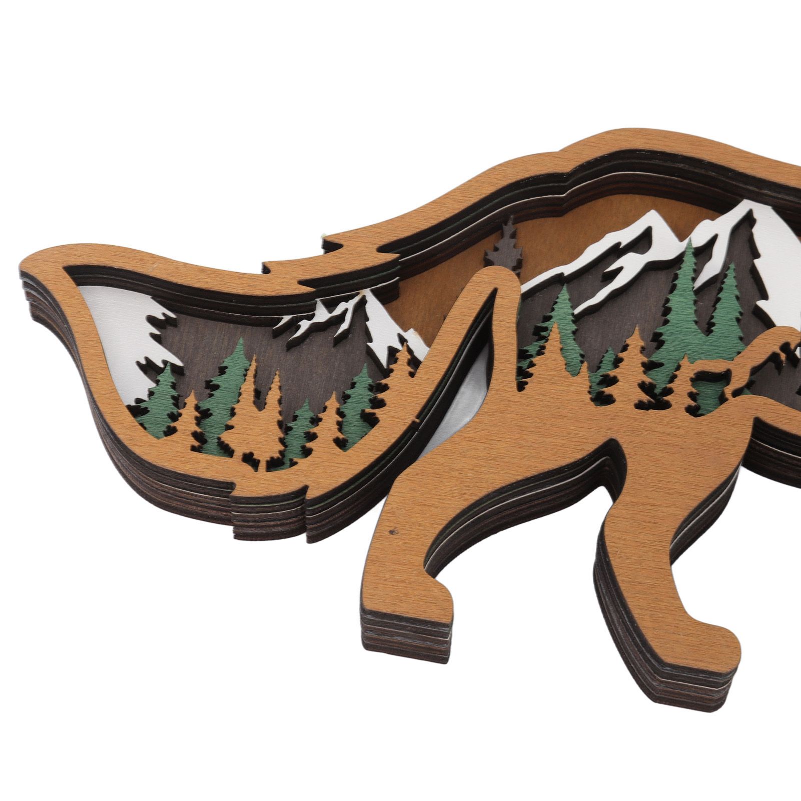 Wood Animal Ornament Multi Layered Creativity Mechanically Engraved Wooden view 14