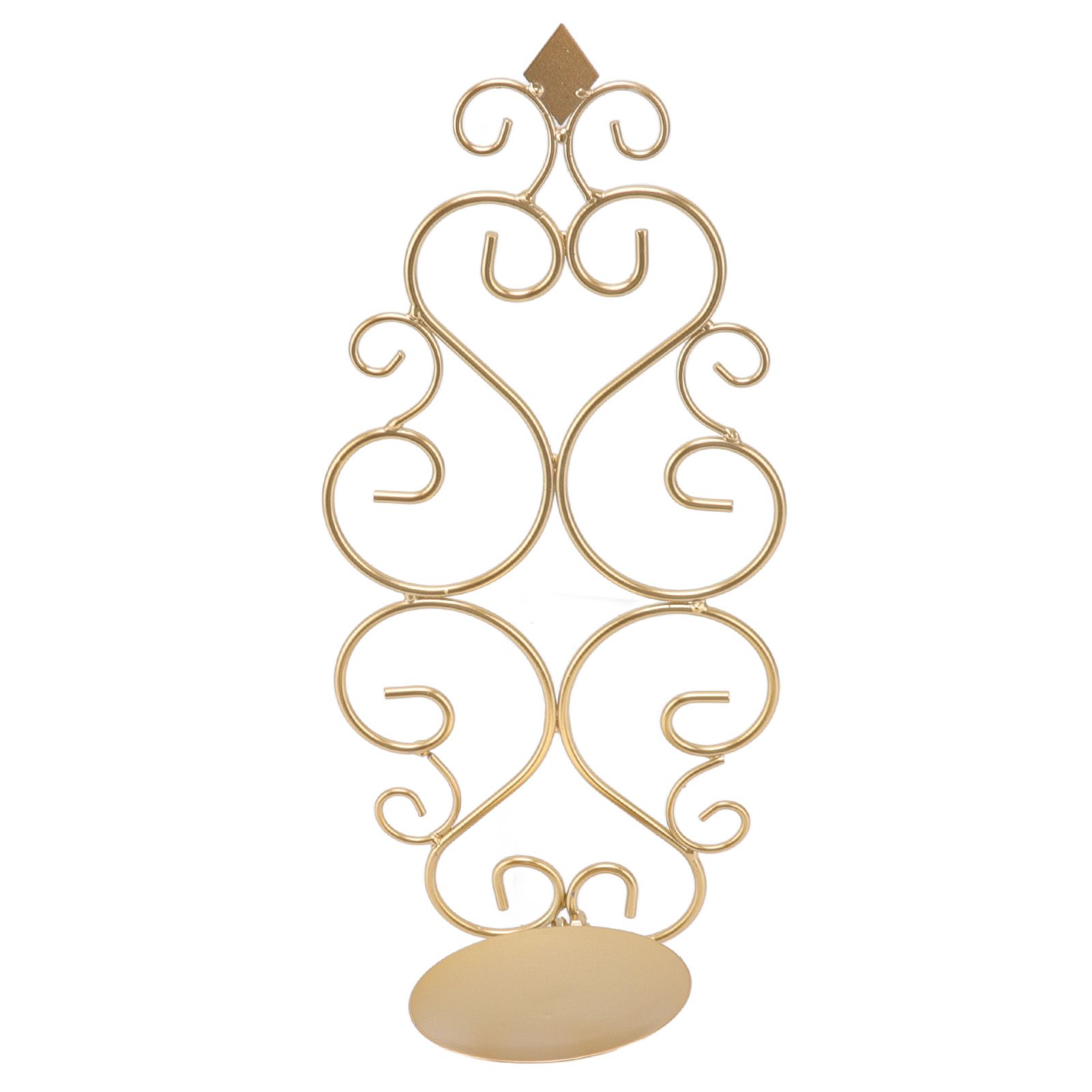 Candle Holder Iron Candlestick Folding Wall Mount Base Sconce Home Decoration view 2