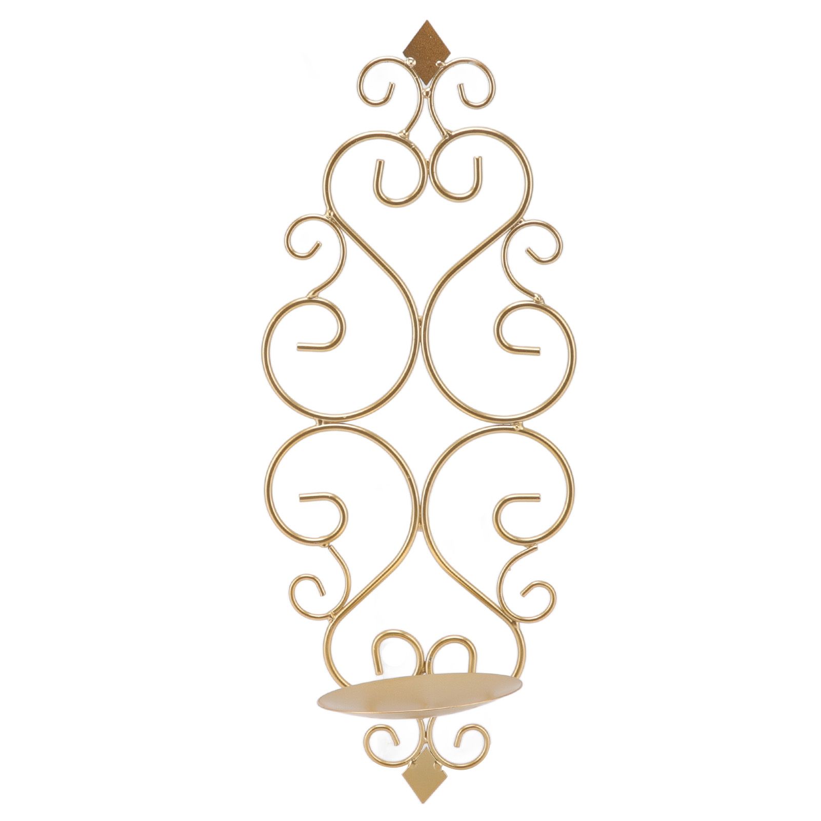 Candle Holder Iron Candlestick Folding Wall Mount Base Sconce Home Decoration view 5