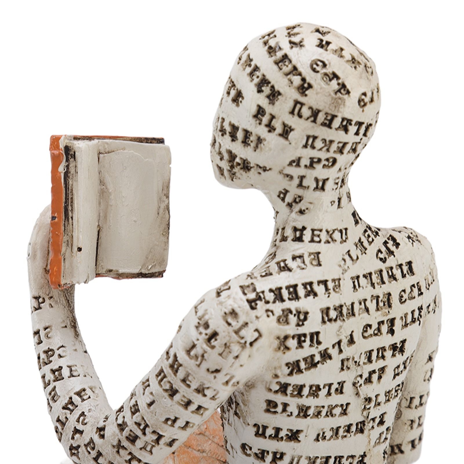 Resin Reading Woman Figurine Innovative Lady Reading Pulp Molding Bookshelf view 14