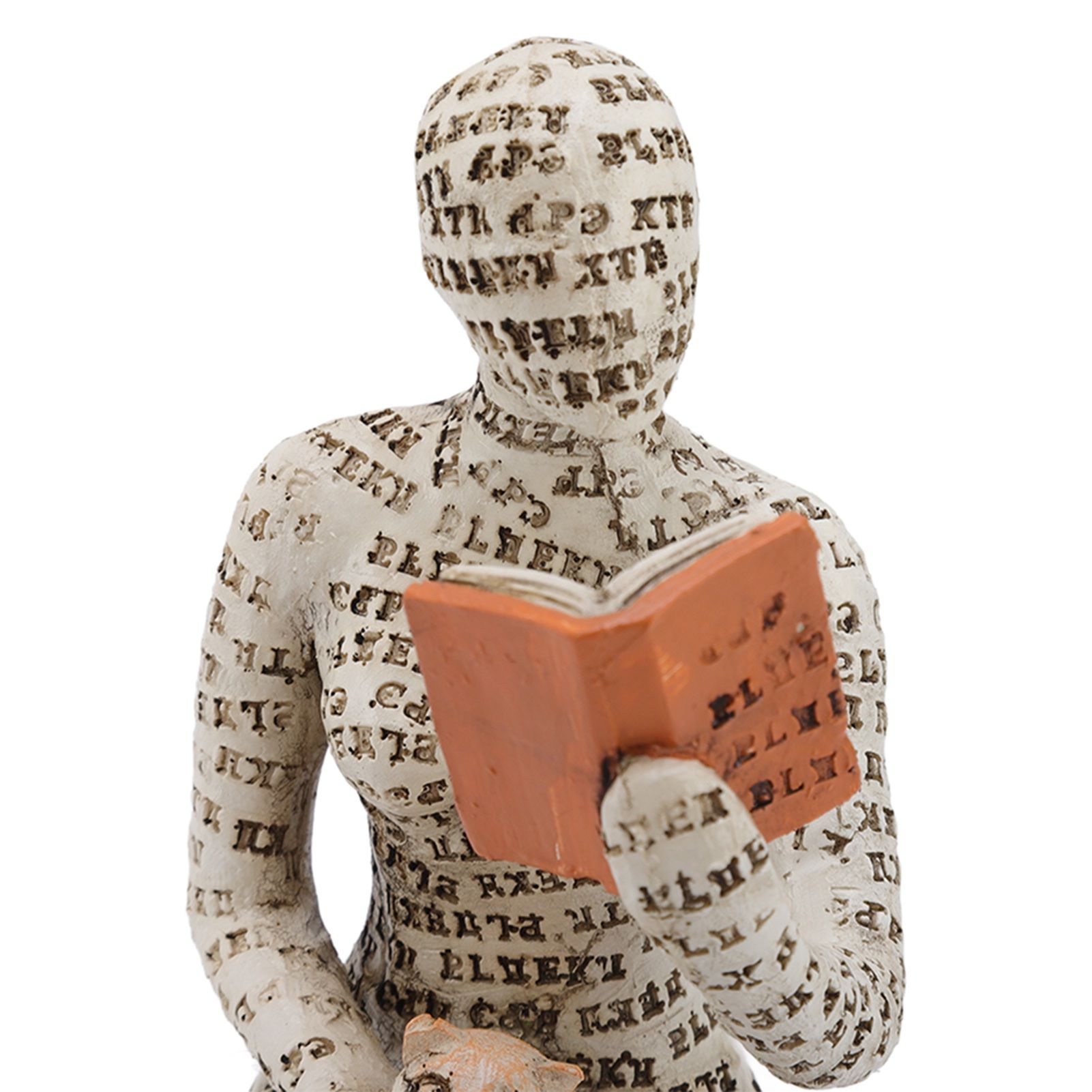Resin Reading Woman Figurine Innovative Lady Reading Pulp Molding Bookshelf view 15