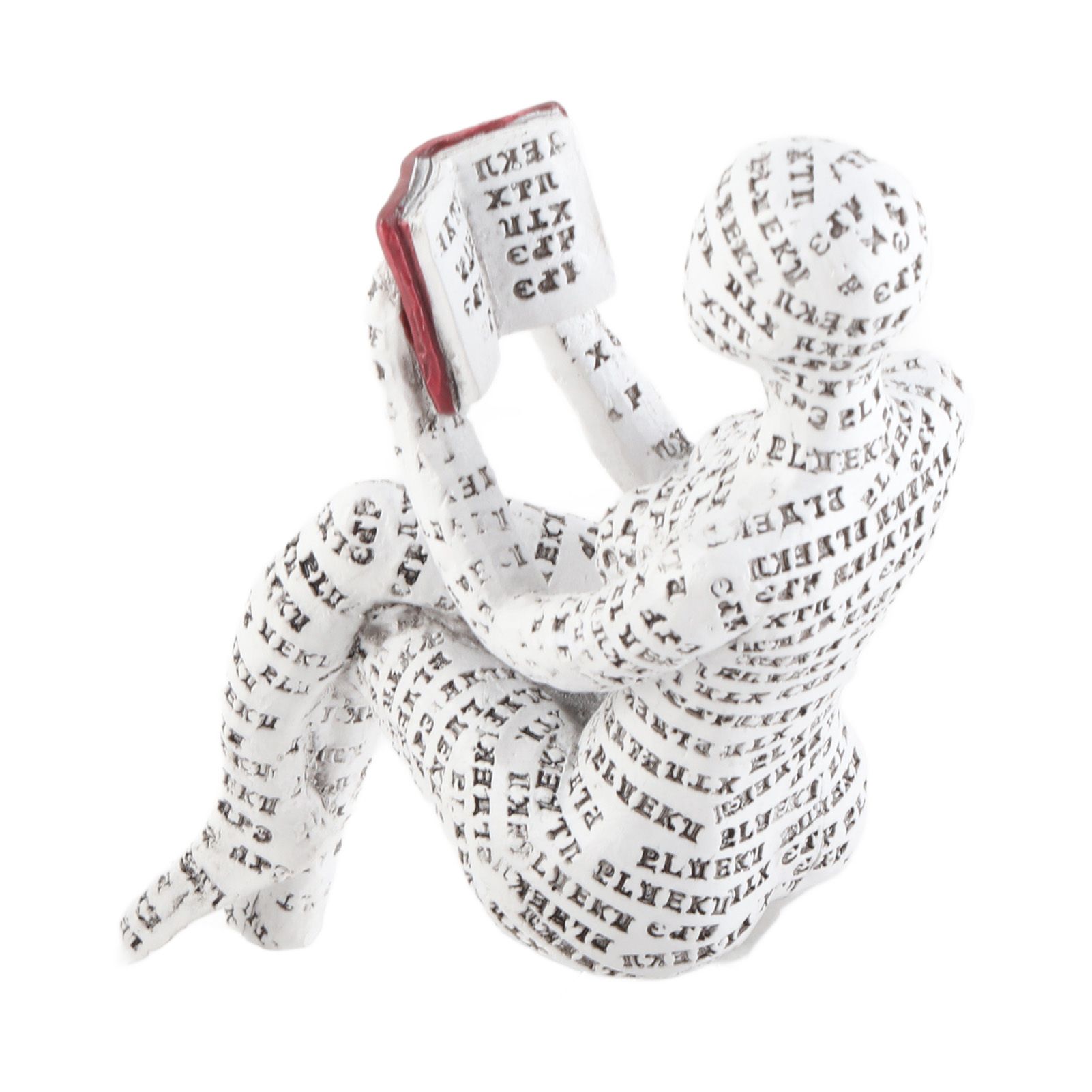 Resin Reading Woman Figurine Innovative Lady Reading Pulp Molding Bookshelf view 5