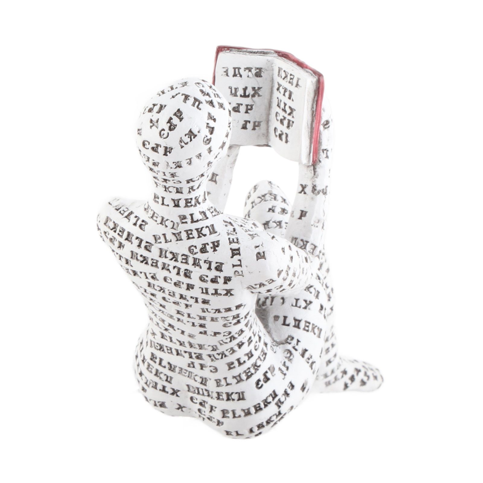 Resin Reading Woman Figurine Innovative Lady Reading Pulp Molding Bookshelf view 7