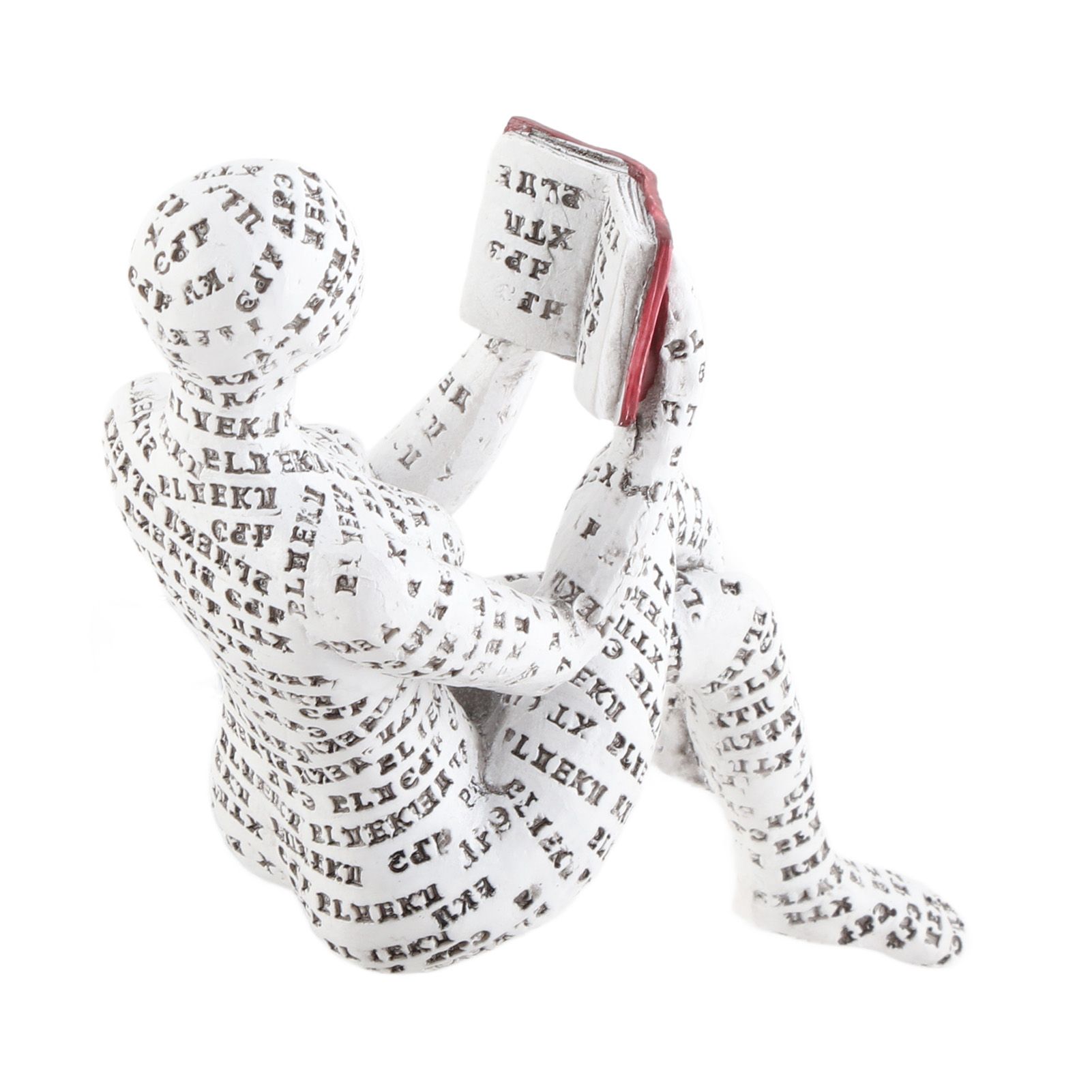 Resin Reading Woman Figurine Innovative Lady Reading Pulp Molding Bookshelf view 8