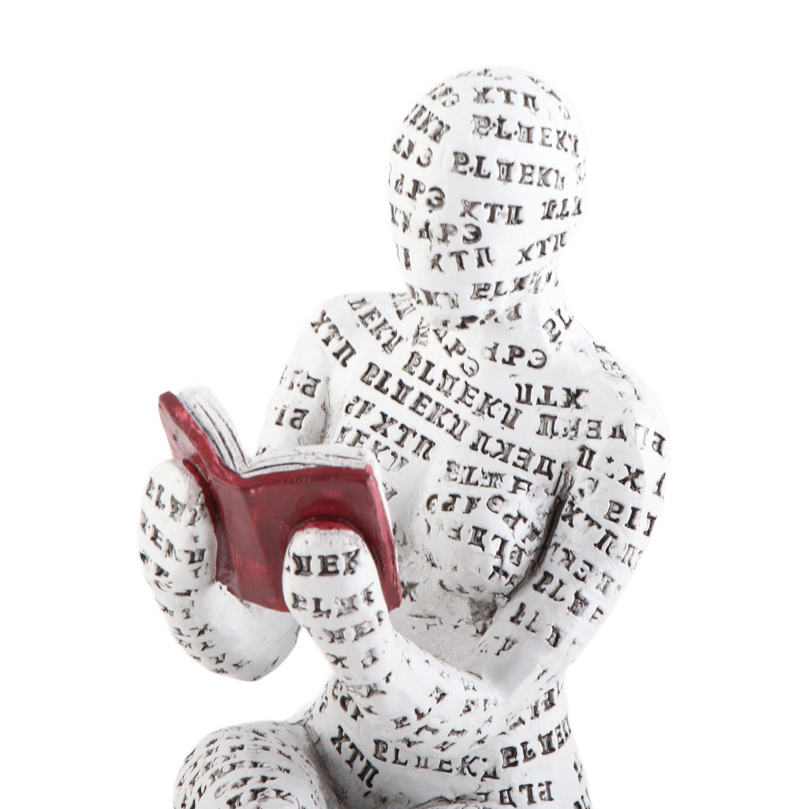 Resin Reading Woman Figurine Innovative Lady Reading Pulp Molding Bookshelf view 9