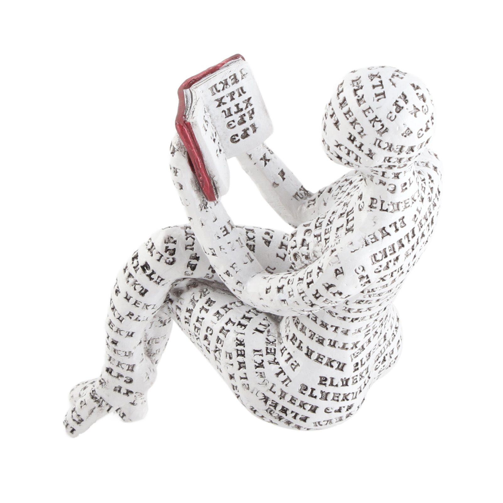 Resin Reading Woman Figurine Innovative Lady Reading Pulp Molding Bookshelf view 10
