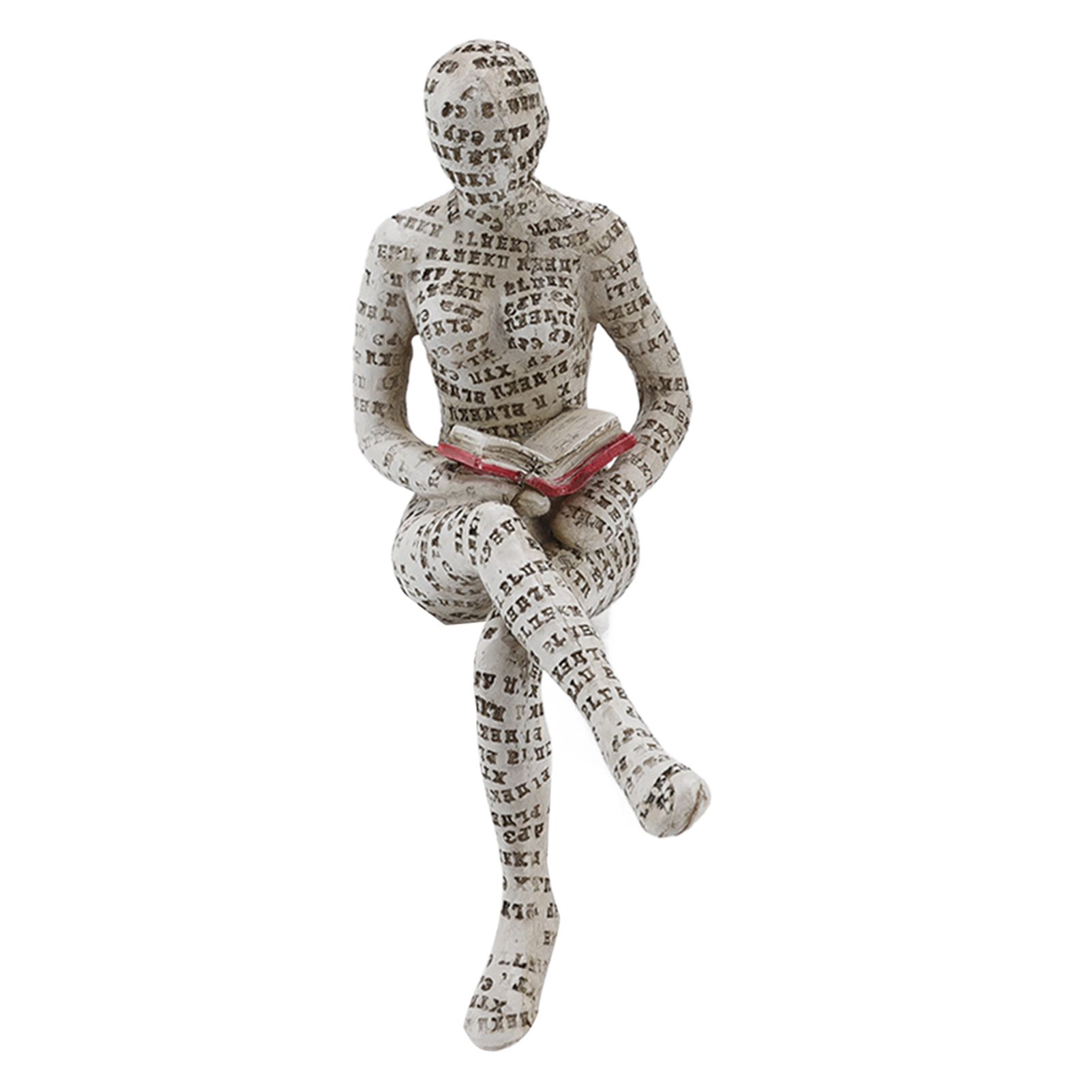 Resin Reading Woman Figurine Innovative Lady Reading Pulp Molding Bookshelf view 10