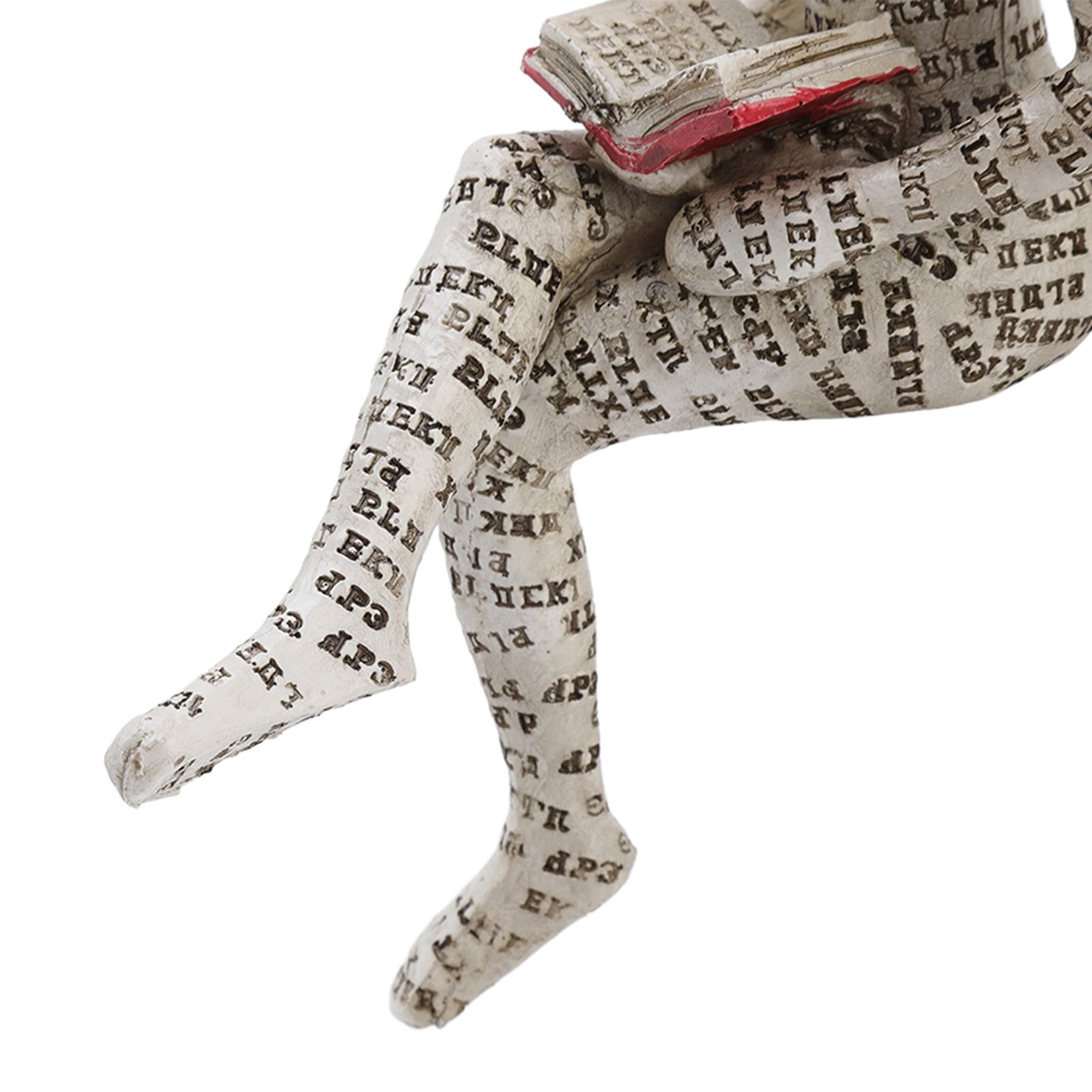 Resin Reading Woman Figurine Innovative Lady Reading Pulp Molding Bookshelf view 13