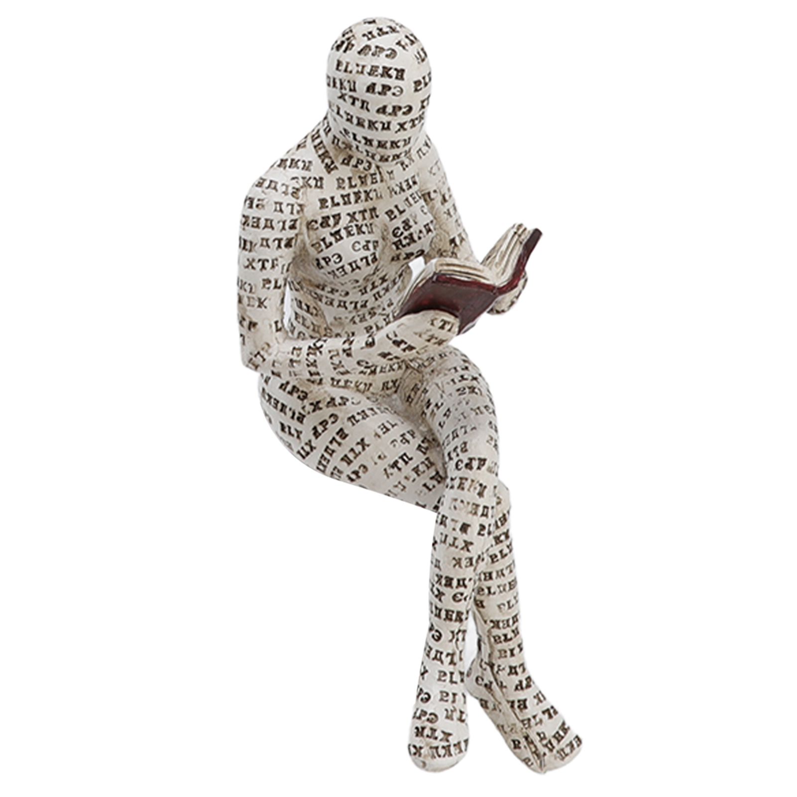 Resin Reading Woman Figurine Innovative Lady Reading Pulp Molding Bookshelf view 8