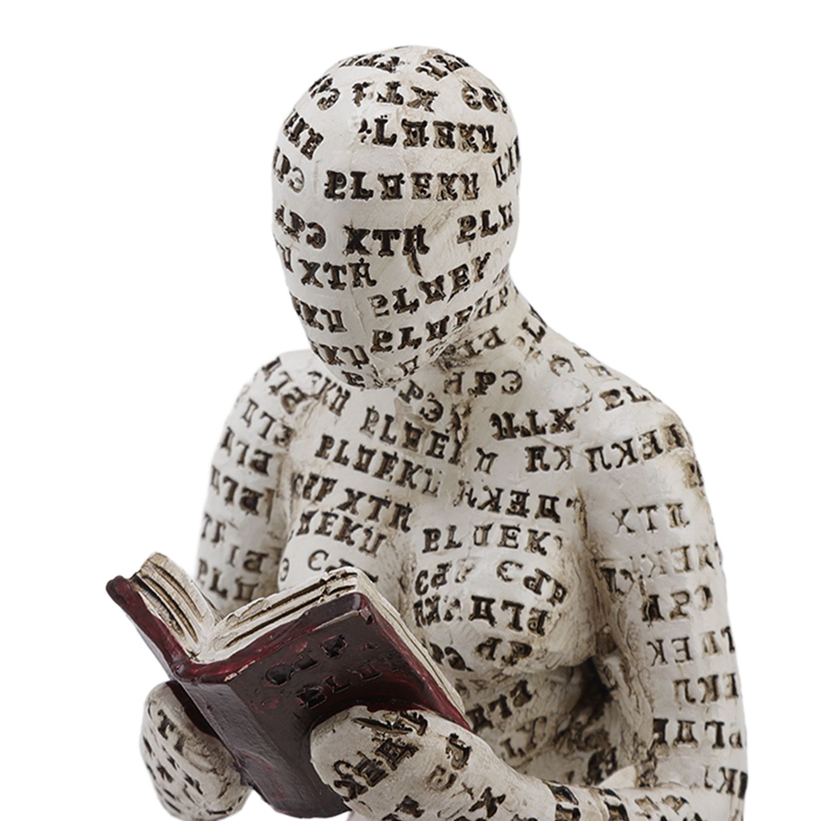 Resin Reading Woman Figurine Innovative Lady Reading Pulp Molding Bookshelf view 14