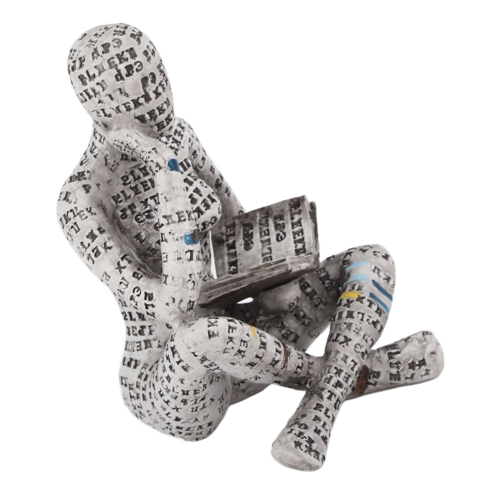 Resin Reading Woman Figurine Innovative Lady Reading Pulp Molding Bookshelf view 8